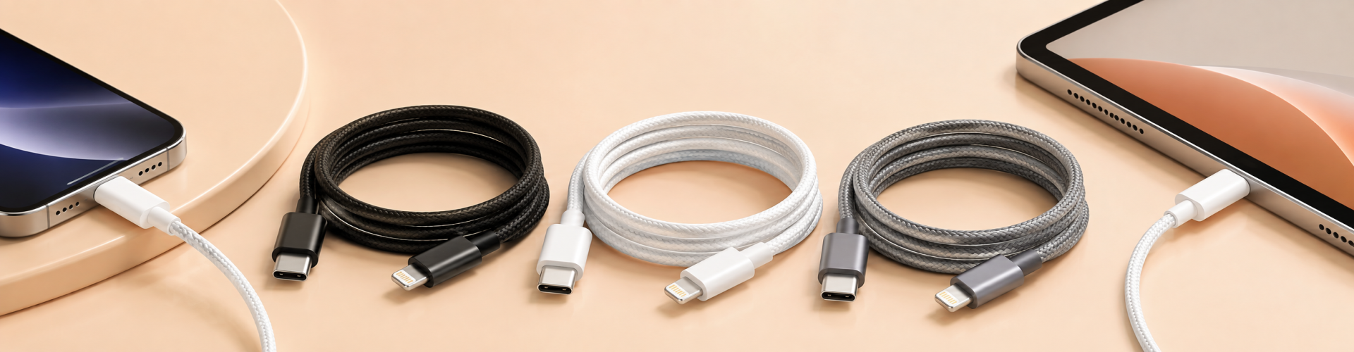 USB-C - Lightning Kabels