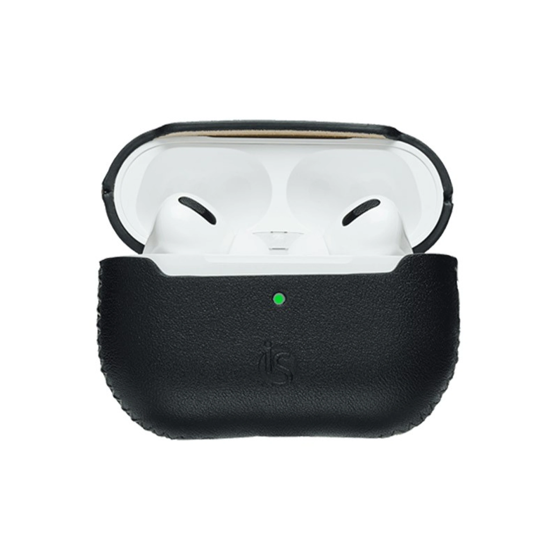 Leren AirPods Pro 2 hoesje Zwart