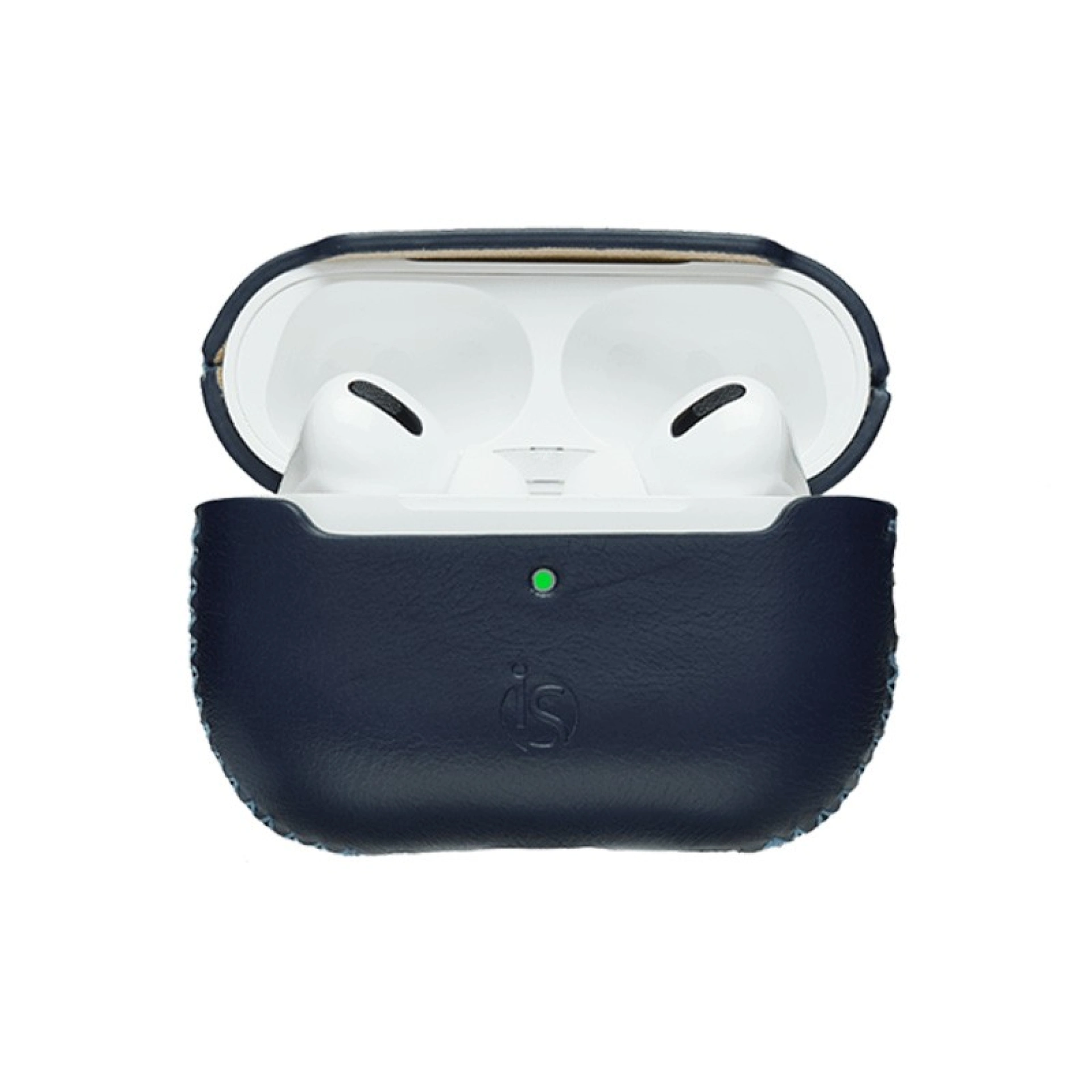 Leren AirPods Pro 2 hoesje Blauw