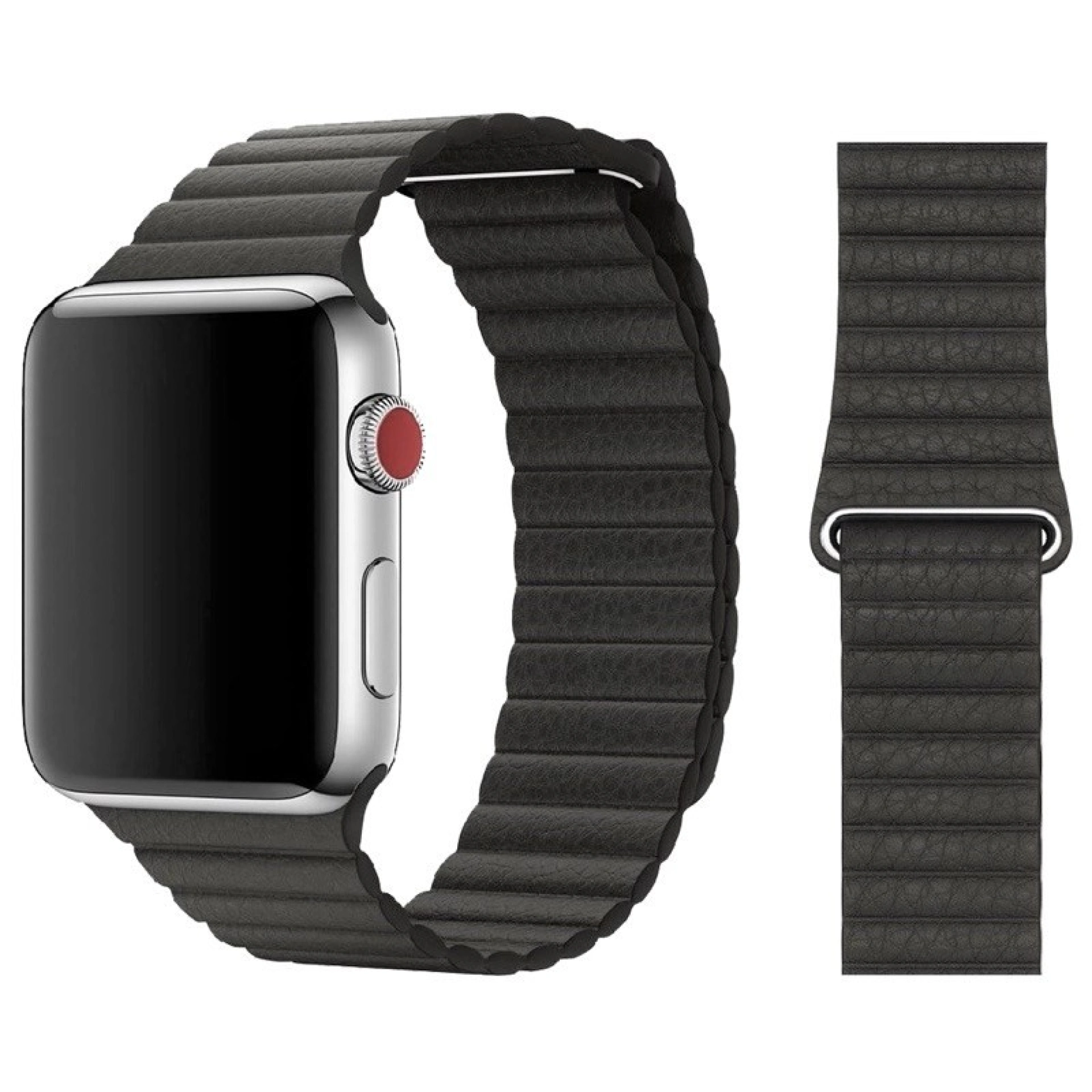 Apple Watch Kunstlederen Band 38/40/41 mm Zwart