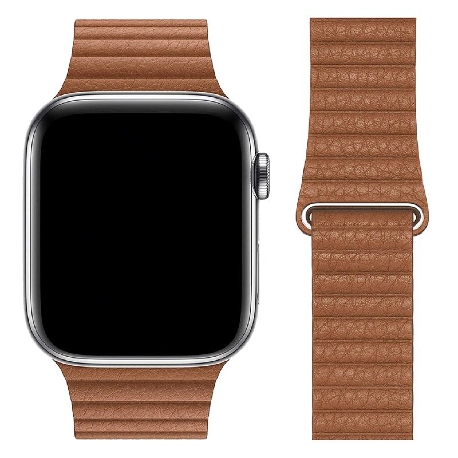 Apple Watch Kunstlederen Band 42/44/45 mm Kamelbruin