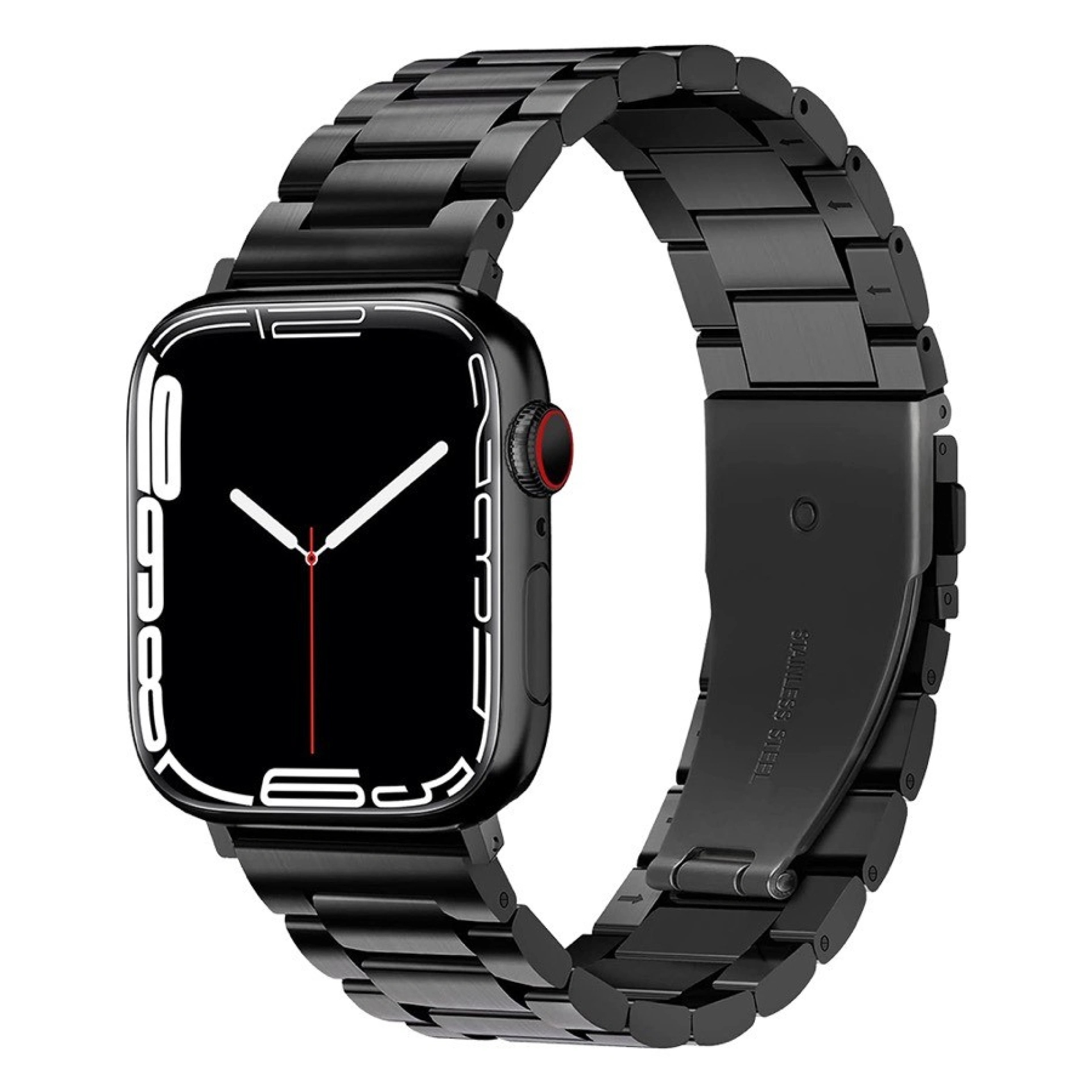 Apple Watch Metalen Band 42/44/45 mm Zwart