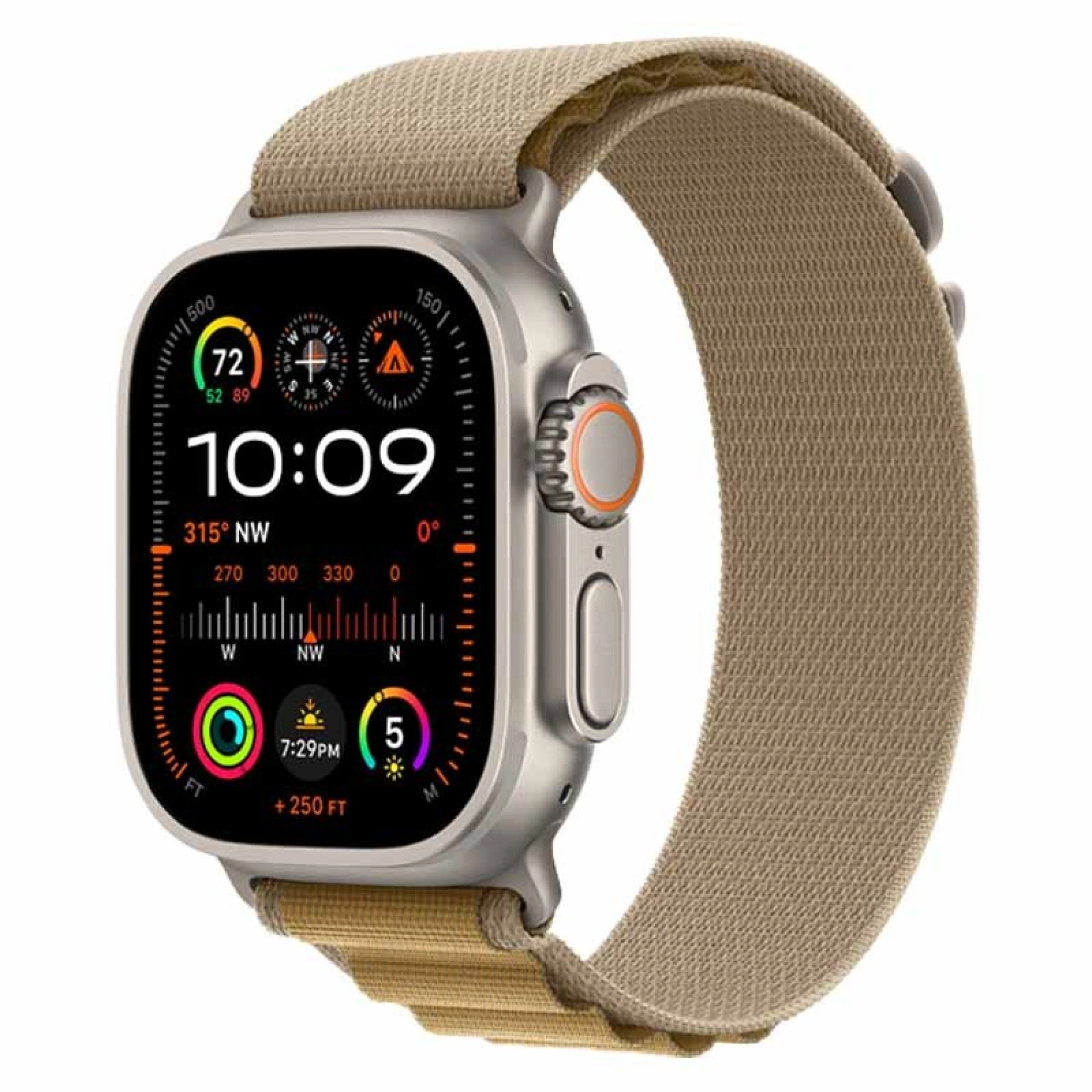 Apple Watch Ultra 2 49 mm Geweldig GPS + mobiel Natuurlijke Titanium