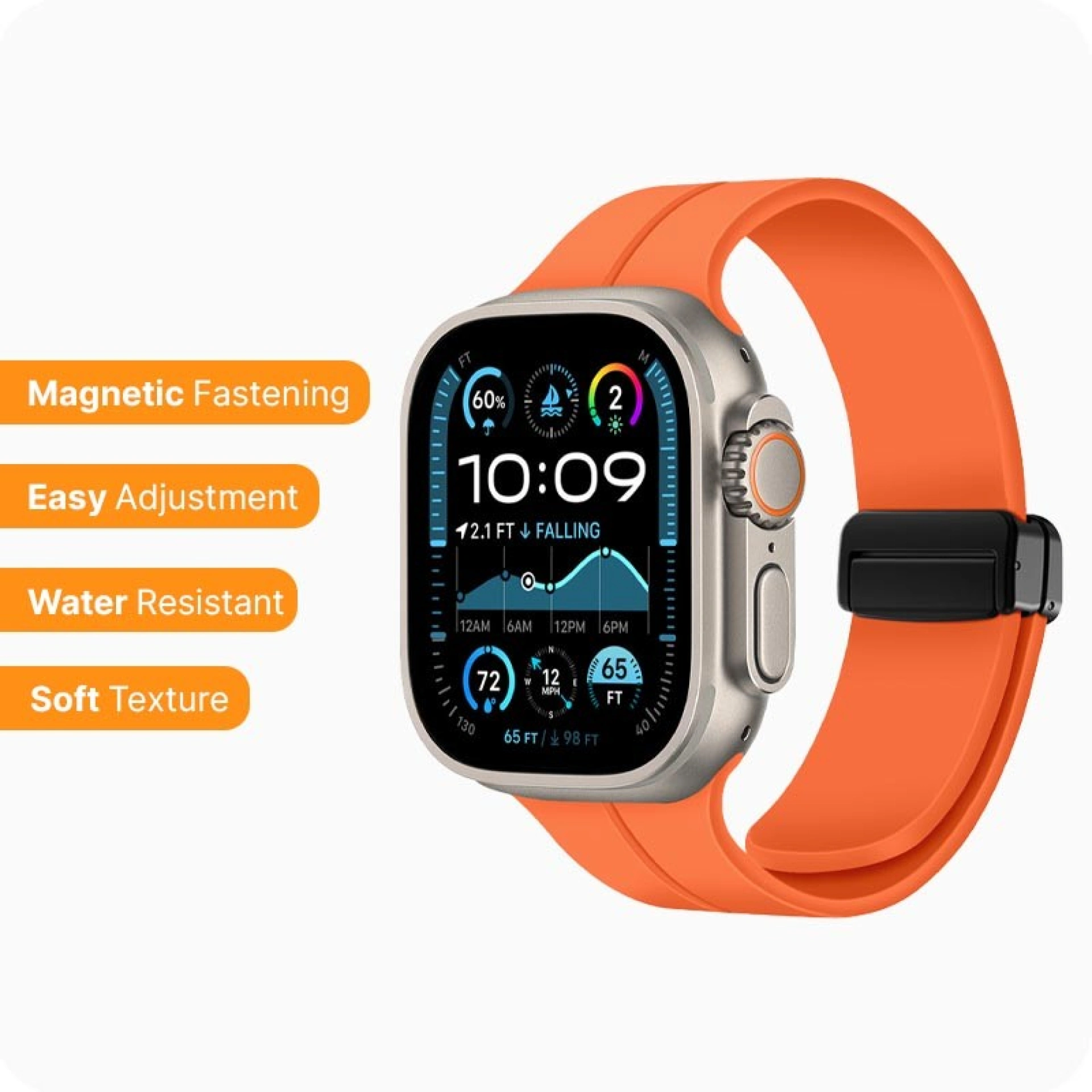 Bracelet Magnétique en Silicone pour Apple Watch