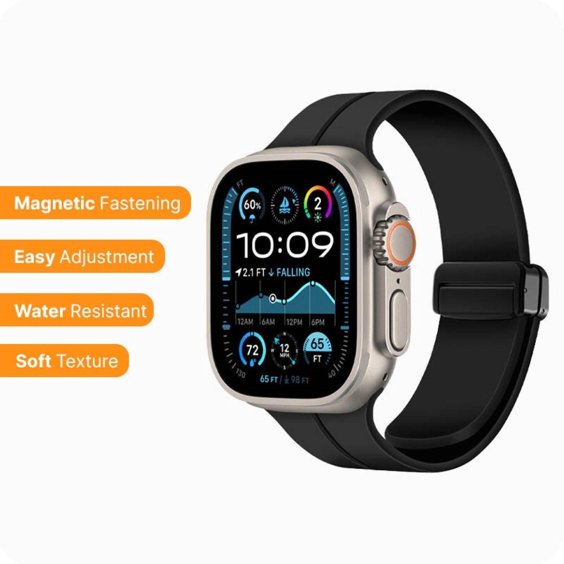 Magnetische Siliconen Band Voor Apple Watch