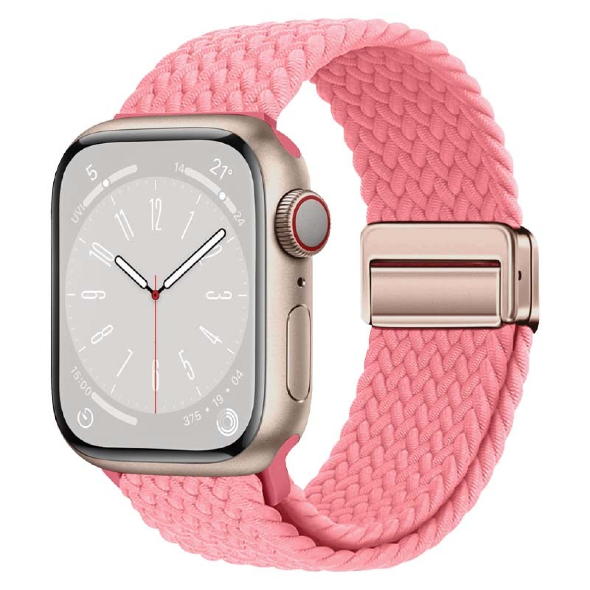 Bracelet Tressé pour Apple Watch 38   42mm (2024) Rose