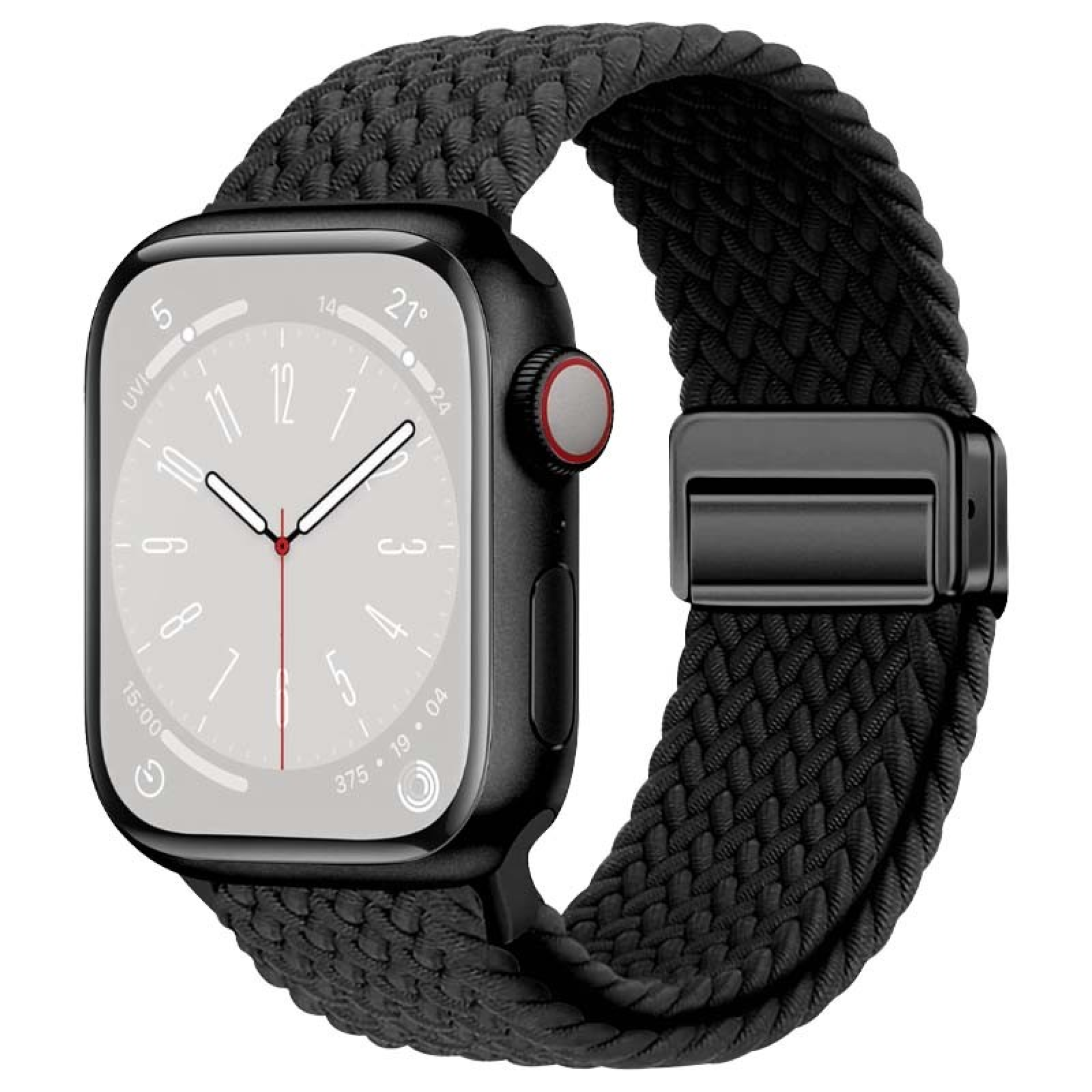 Bracelet Tressé pour Apple Watch 42   49mm Noir