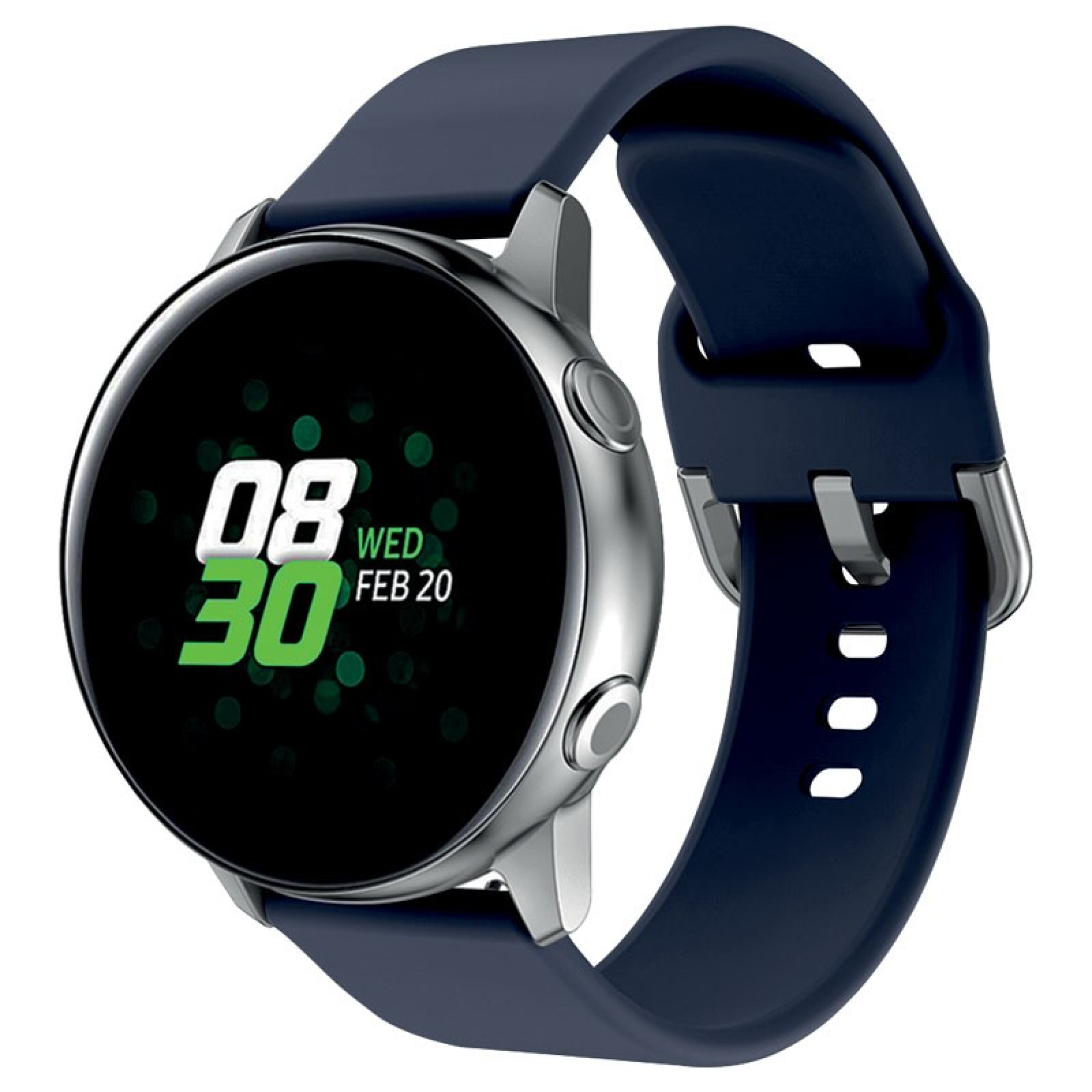 Bracelet Montre Connectée en Silicone Bleu