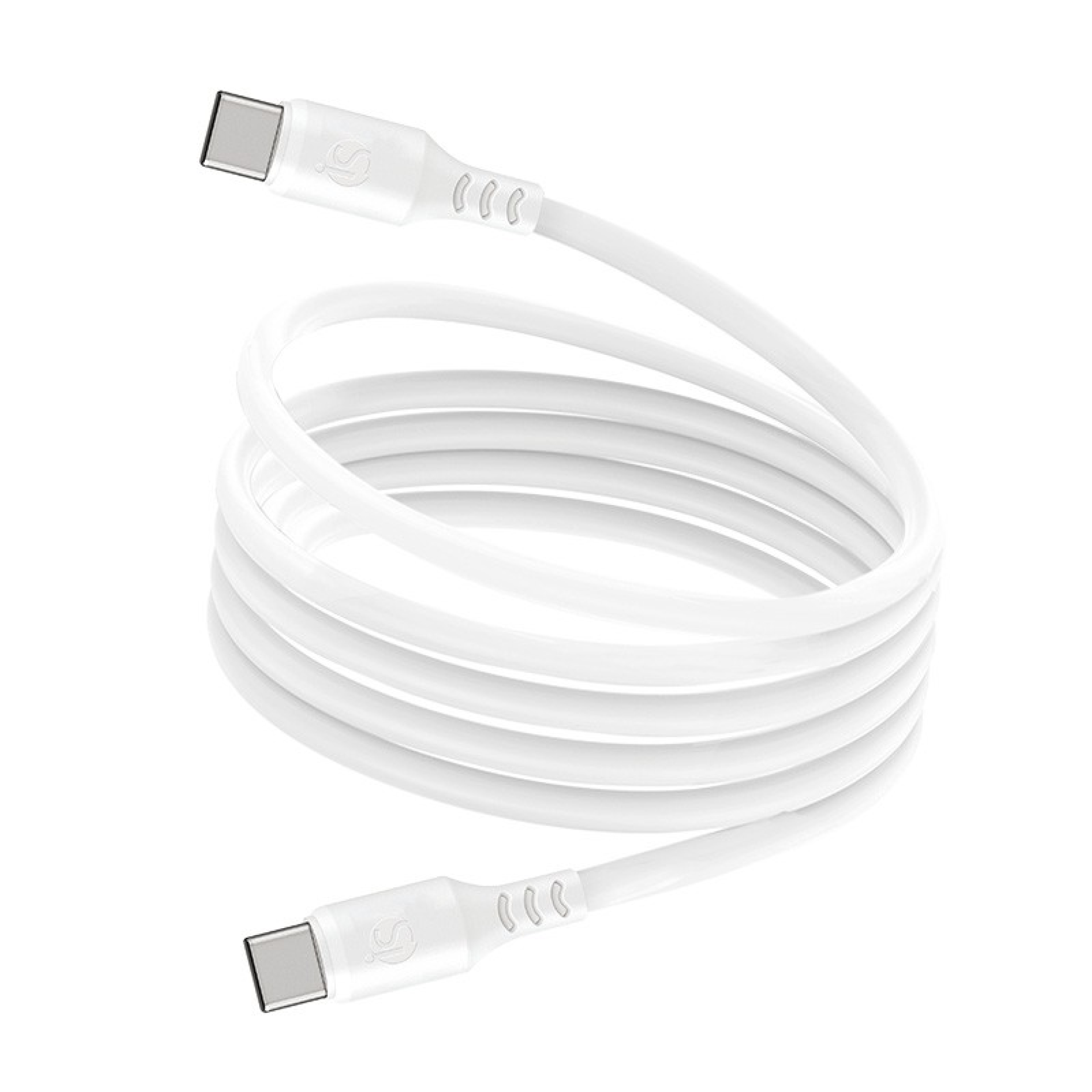 Magnetische USB‑C - USB‑C kabel Witte Siliconen