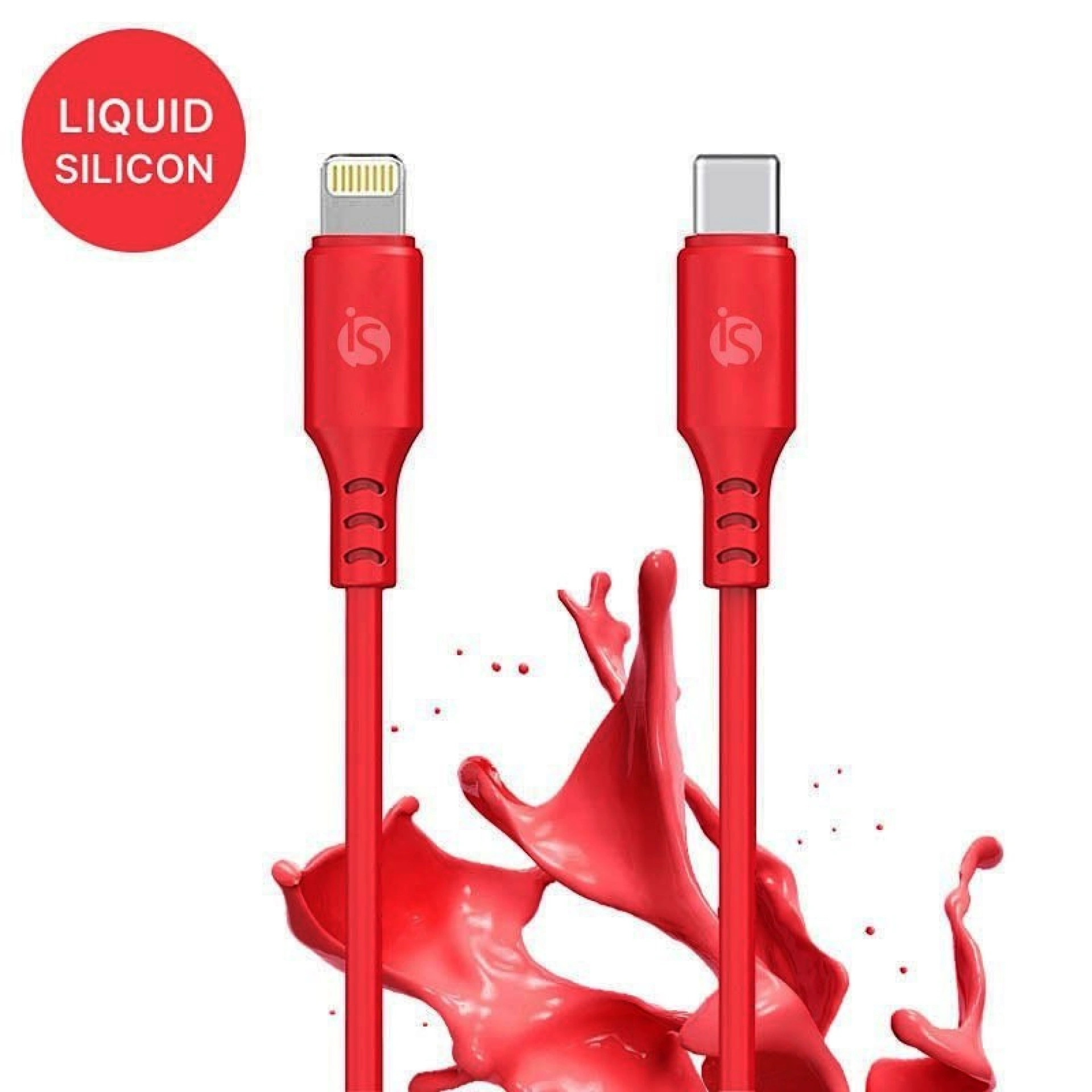 Siliconen USB-C - Lightning Kabel