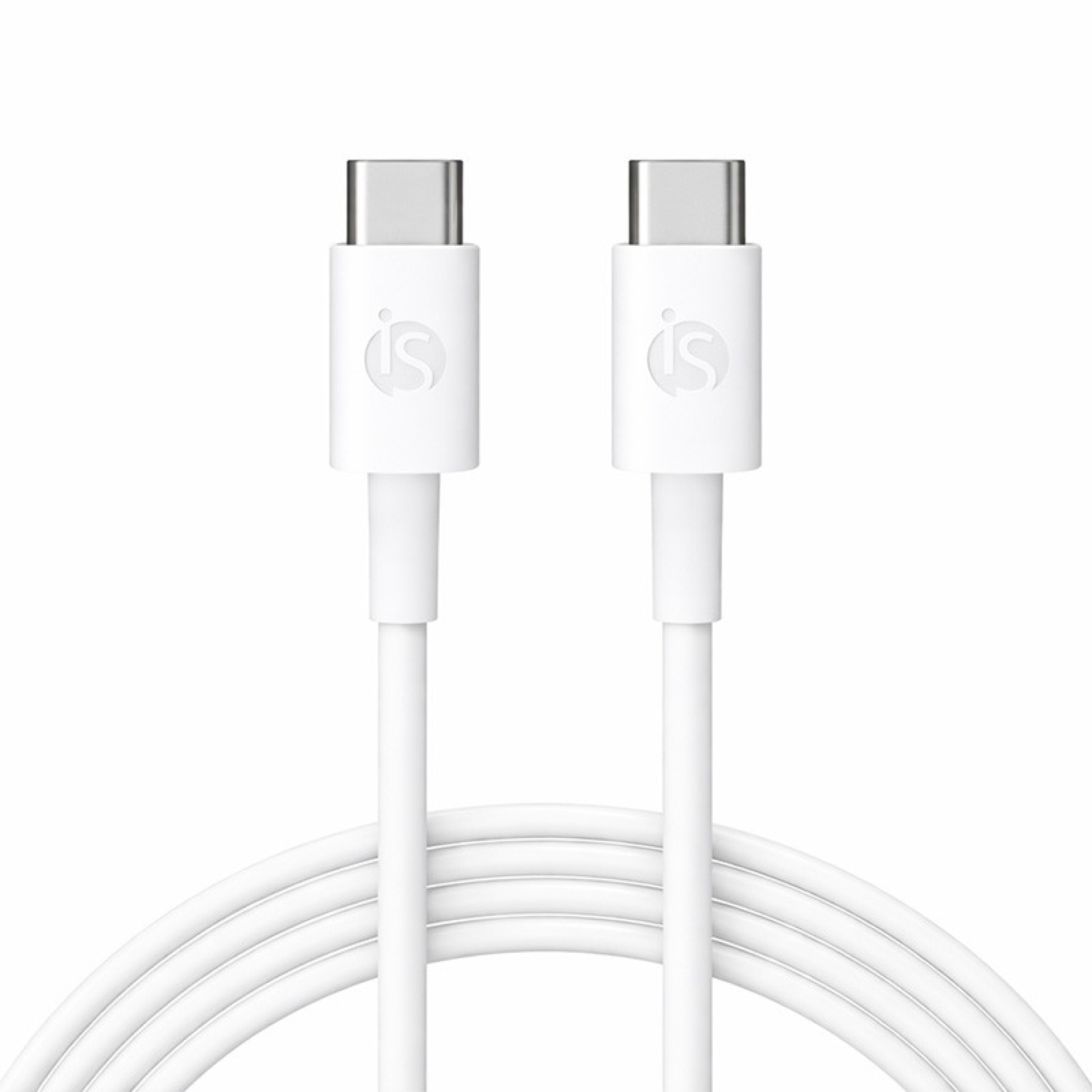 Câble en silicone liquide USB‑C - USB‑C 1 m Blanc