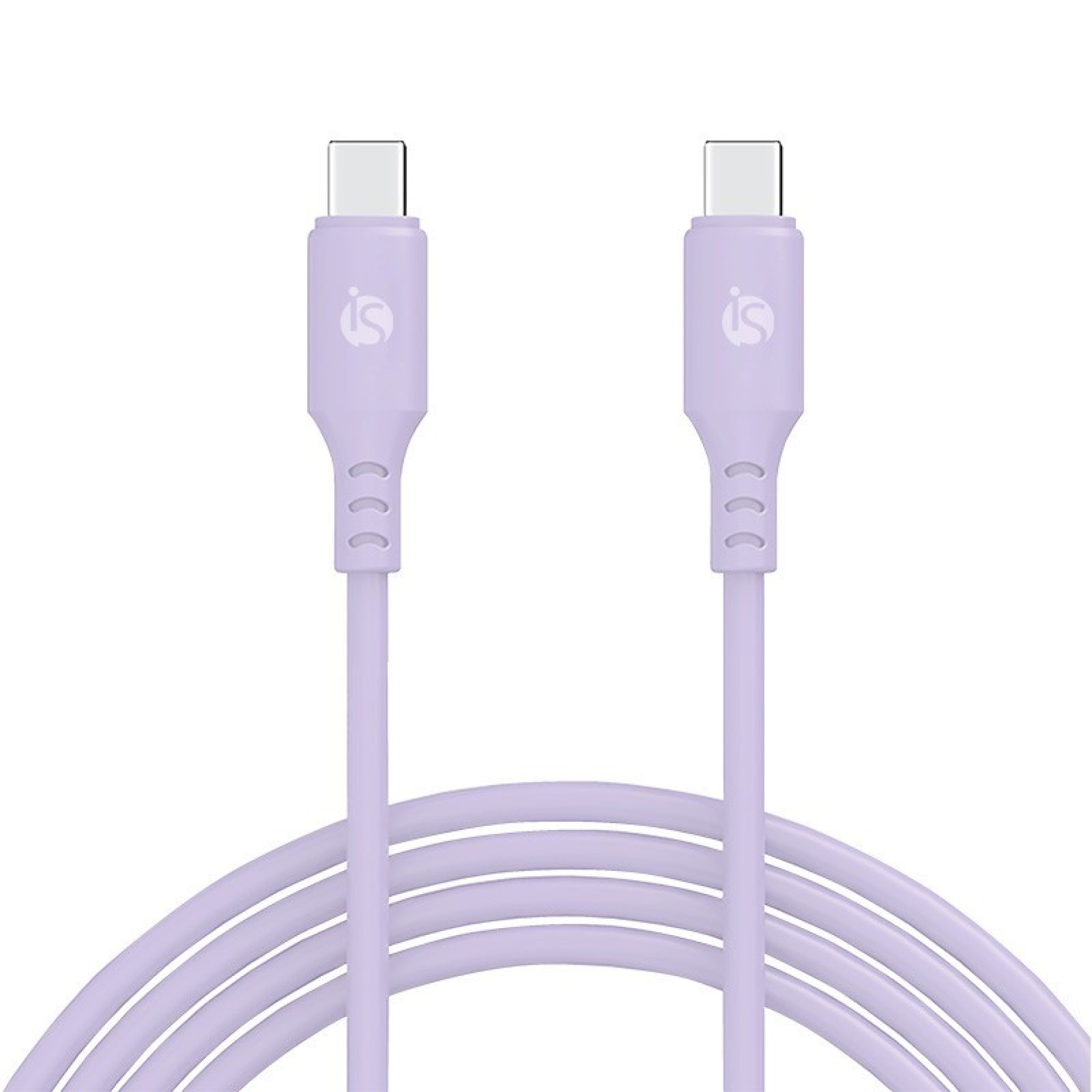 Câble en silicone liquide USB‑C - USB‑C 1 m Lavanda