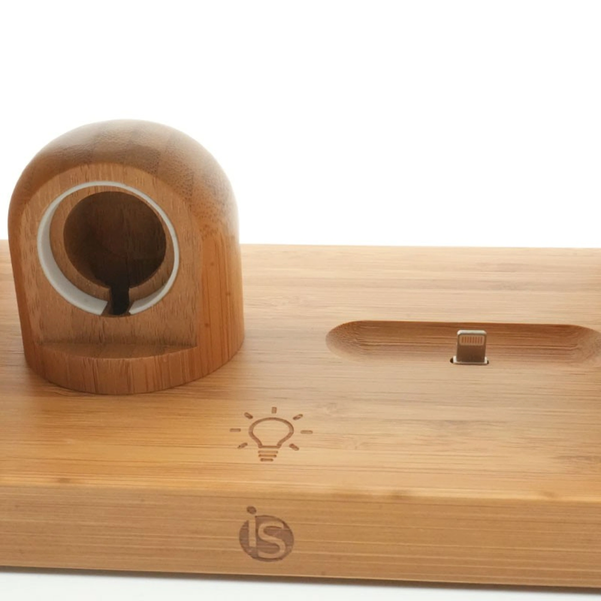 Lampe avec chargeur sans fil Bamboo 5 en 1