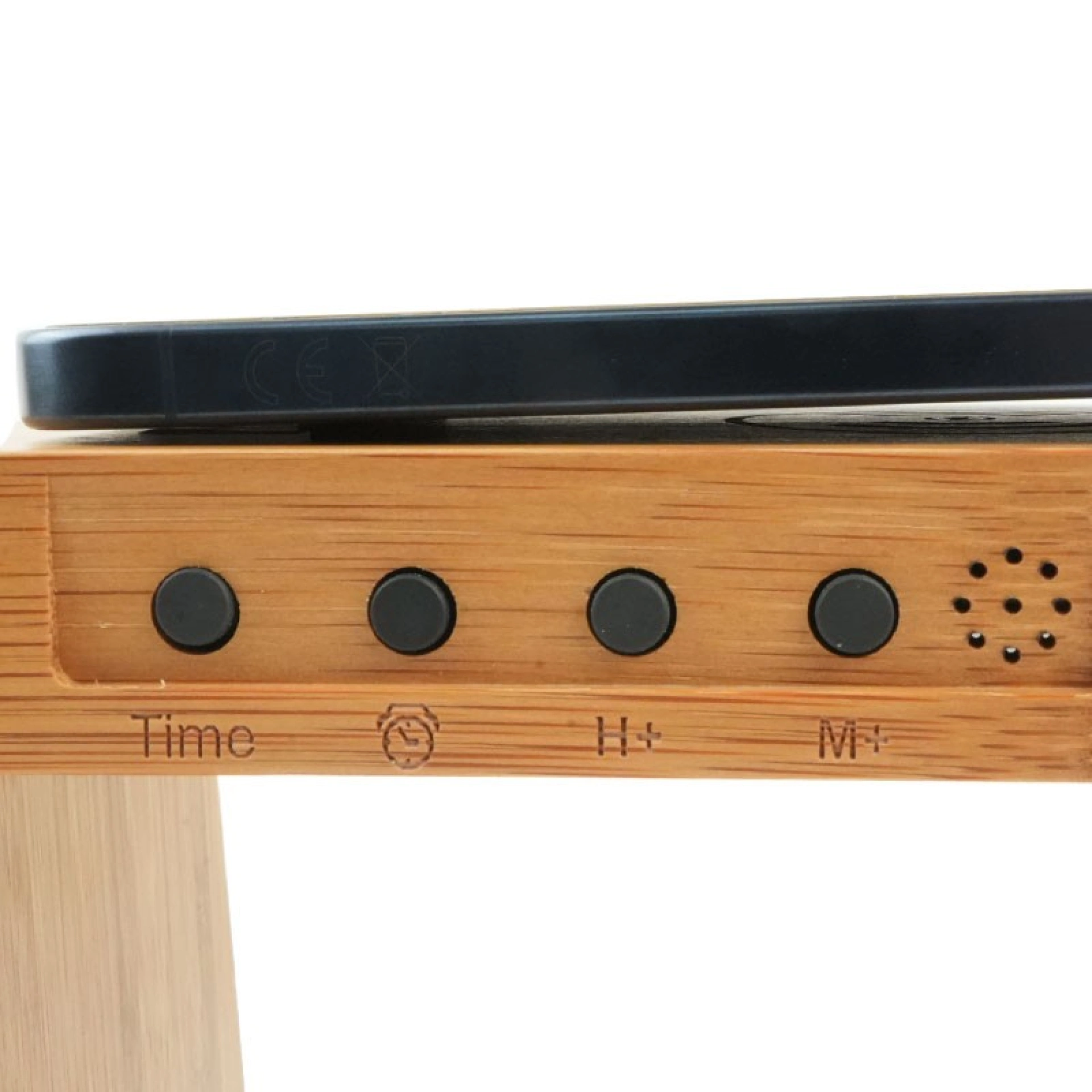 Lamp met Draadloze Oplader Bamboe 5 in 1