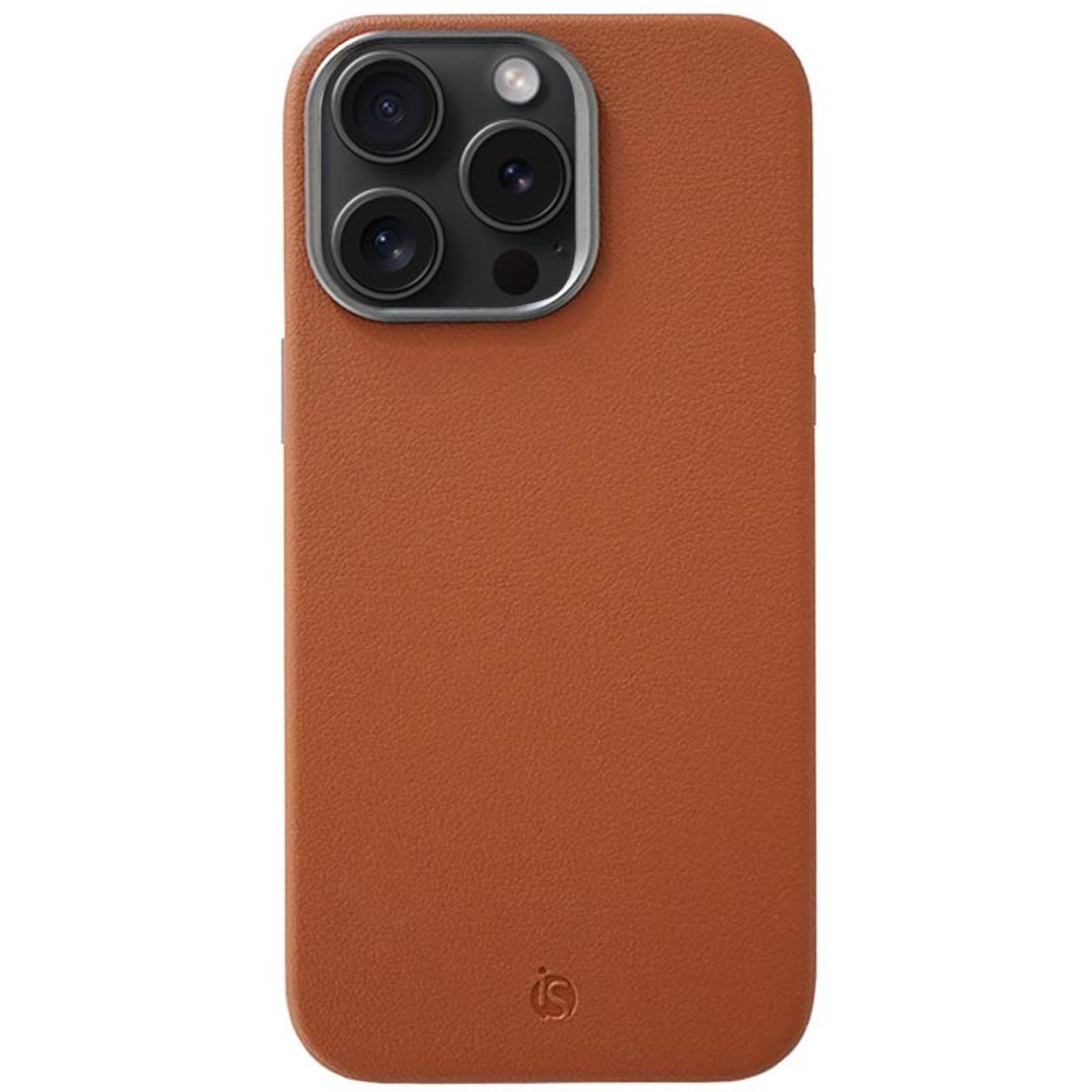 Coque en cuir MagSafe iPhone 14 Pro Marron