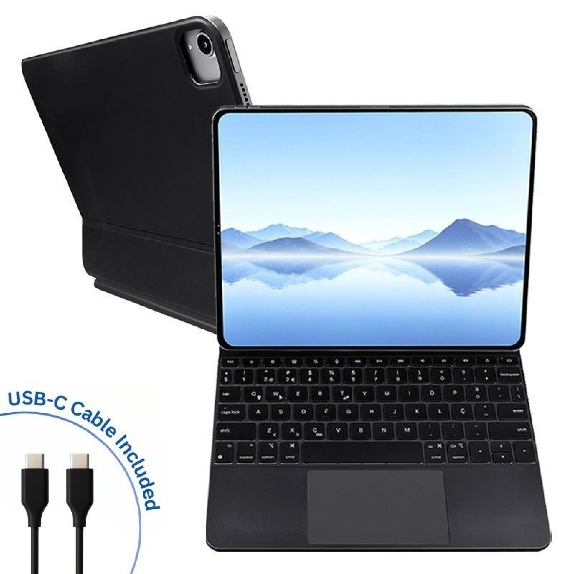 Coque iPad avec Clavier 11" Portugais