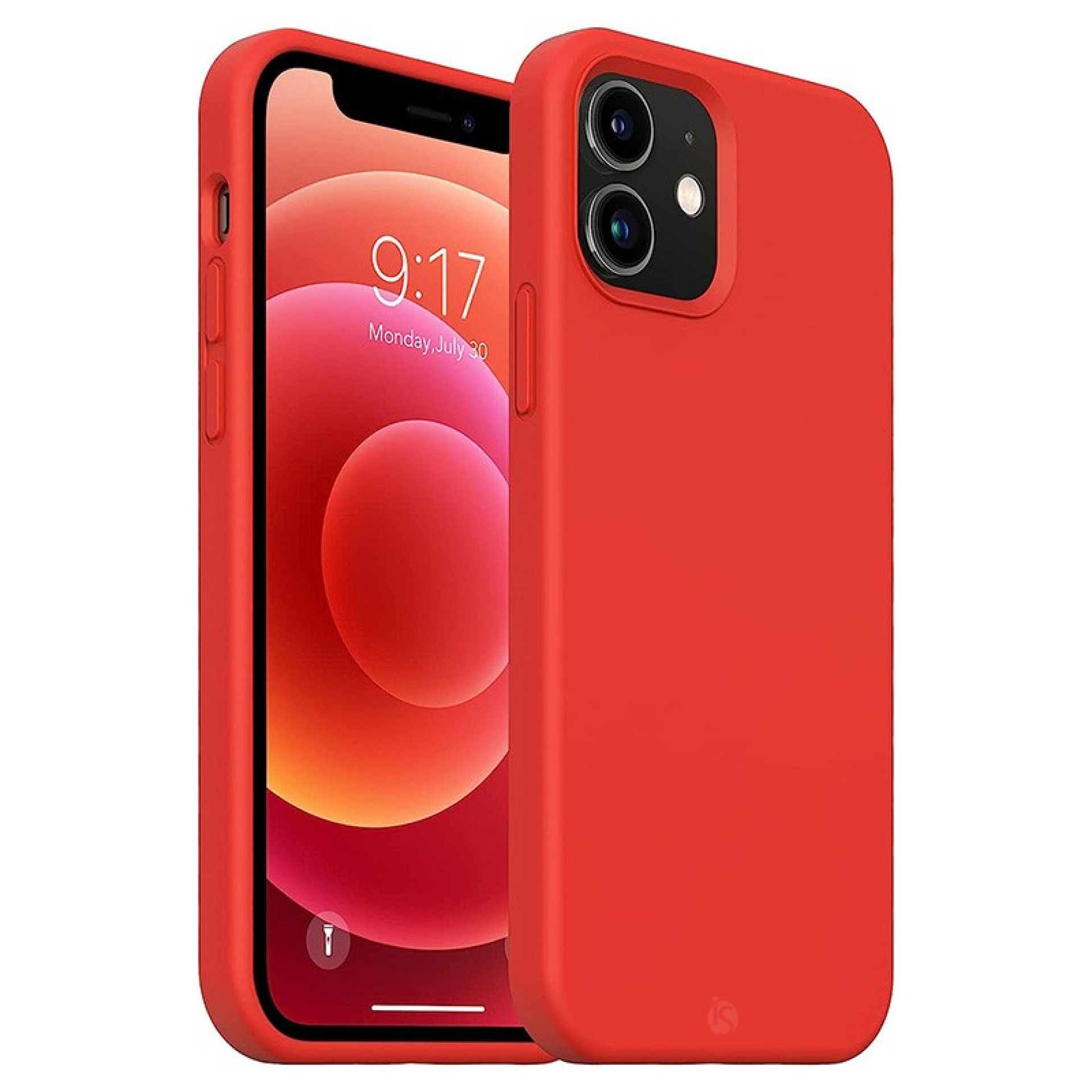 Liquid siliconen laag Magsafe iPhone 11 Rood