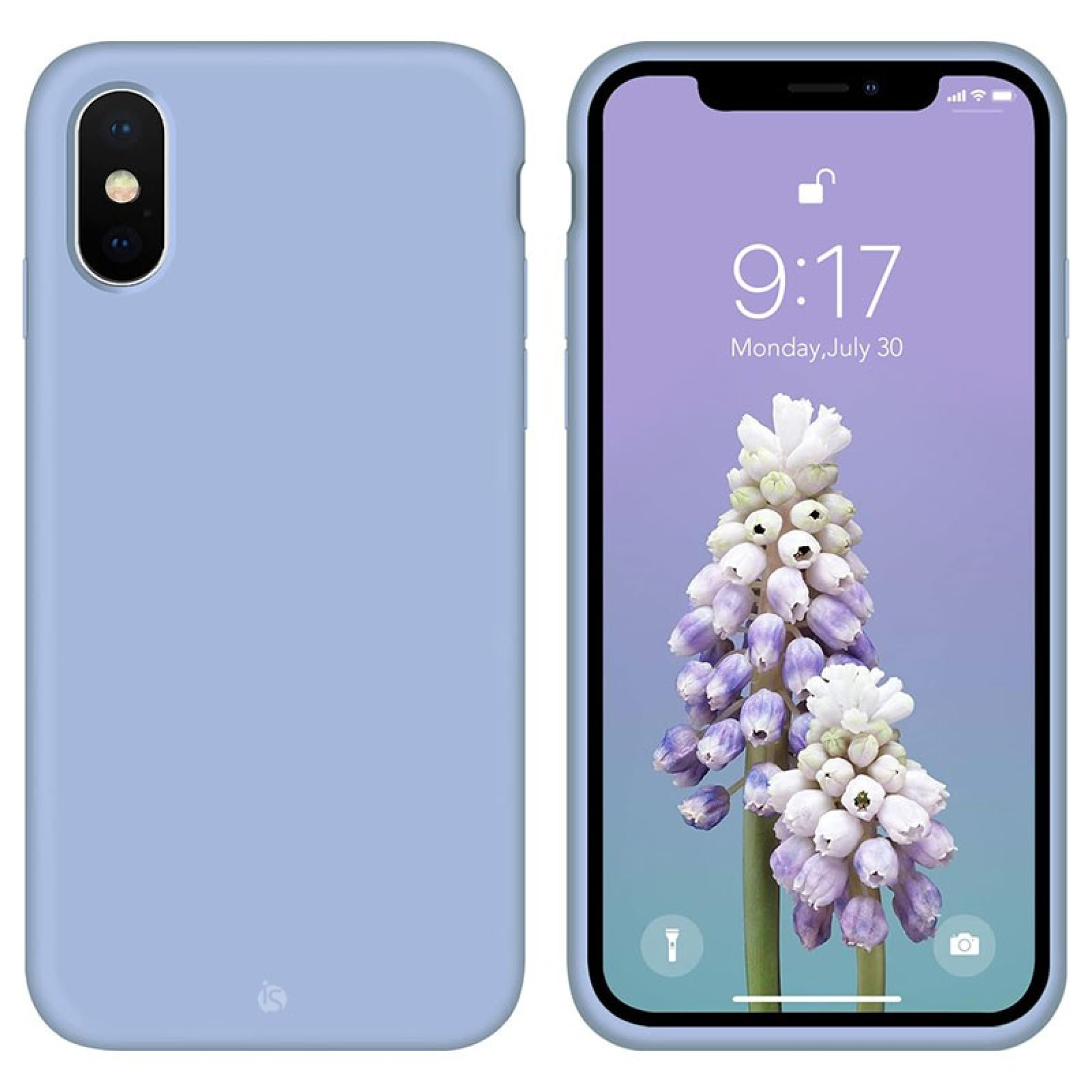 Coque en Silicone Liquide Magsafe pour iPhone X Lavanda