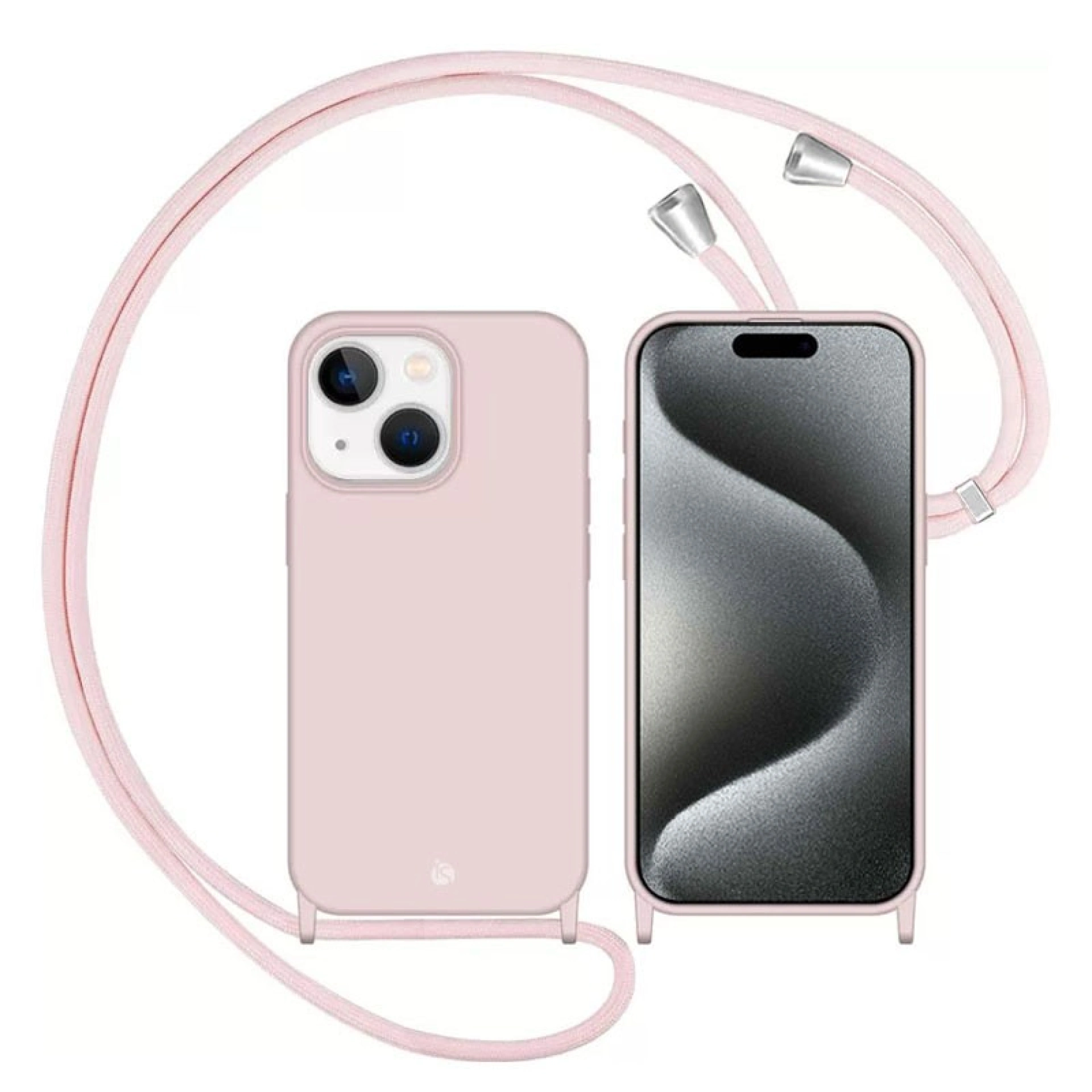 Hoes met verstelbaar touw iPhone 15 Zand