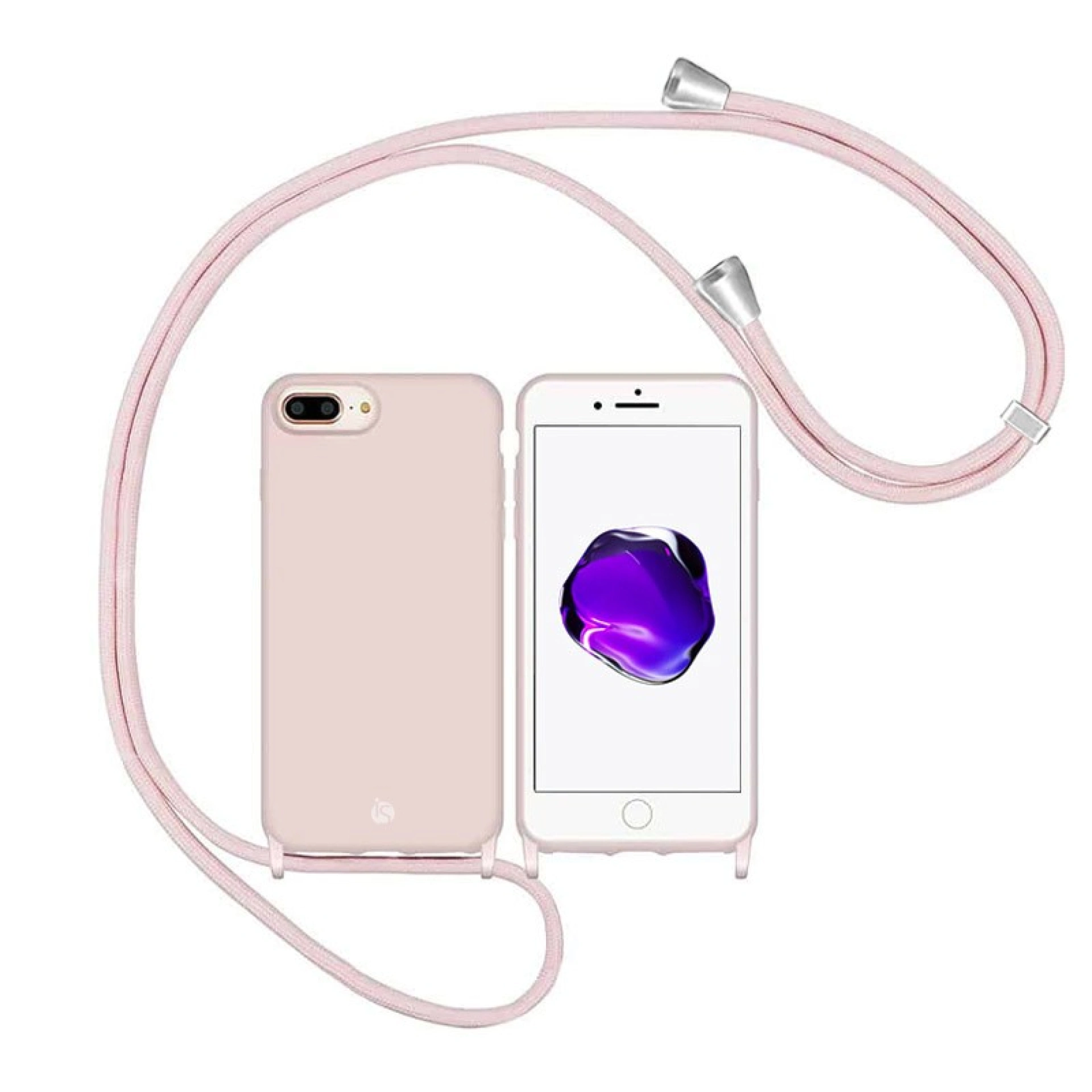 Hoes met verstelbaar touw iPhone 8 Plus Zand