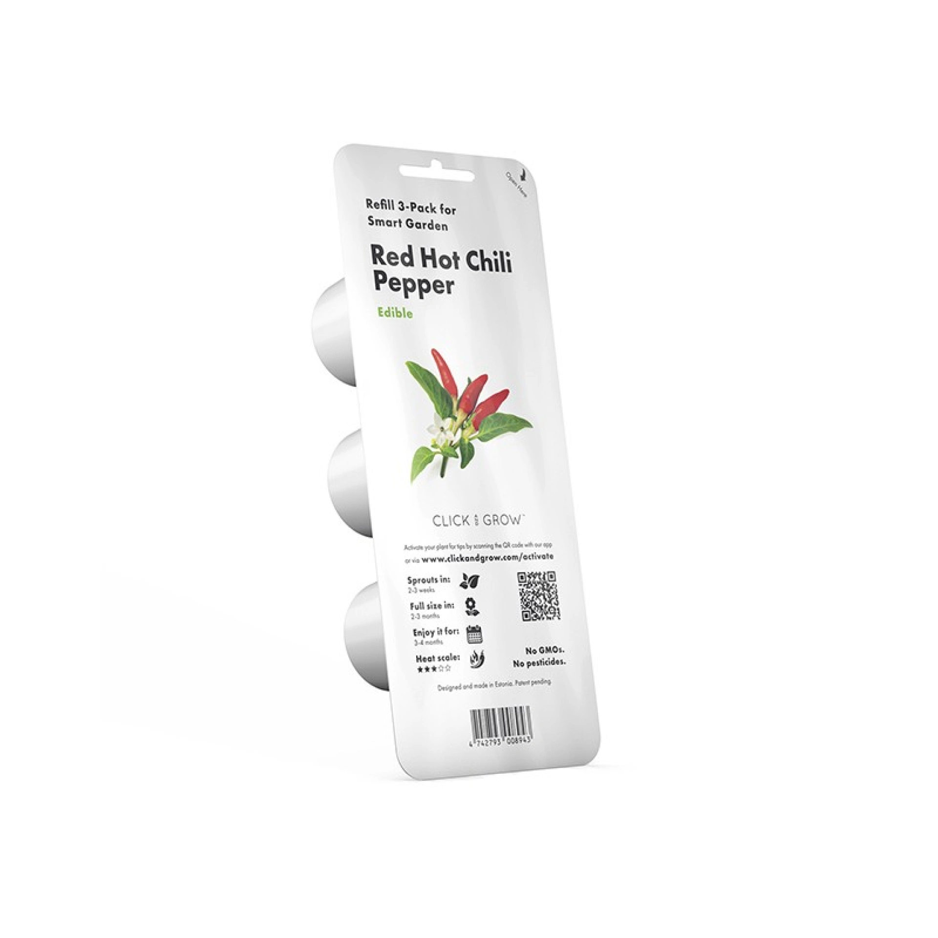 Click and Grow Plantencapsules 3 Rode Spaanse peper