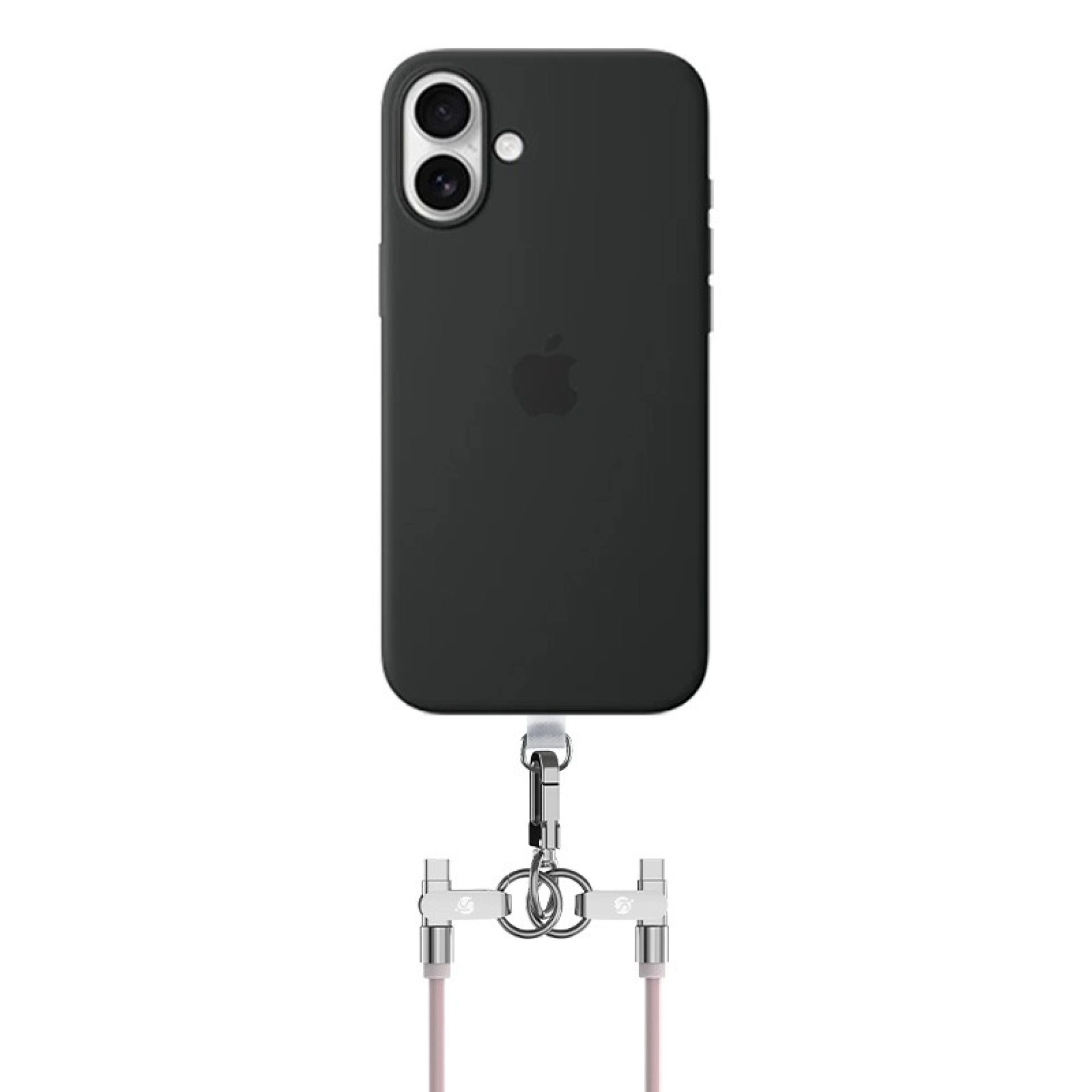 Siliconen lanyard met USB-C-oplaadfunctie