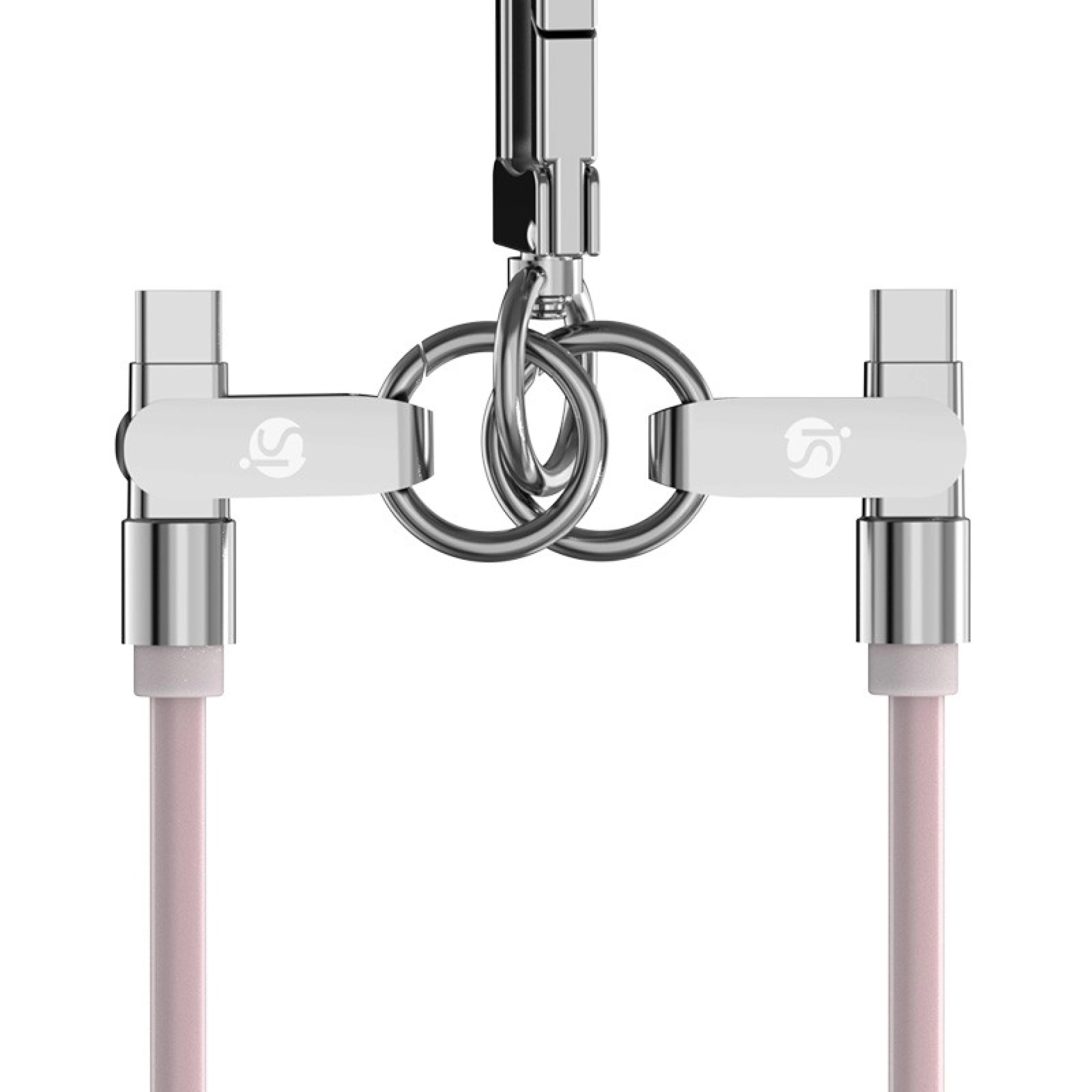 Siliconen lanyard met USB-C-oplaadfunctie