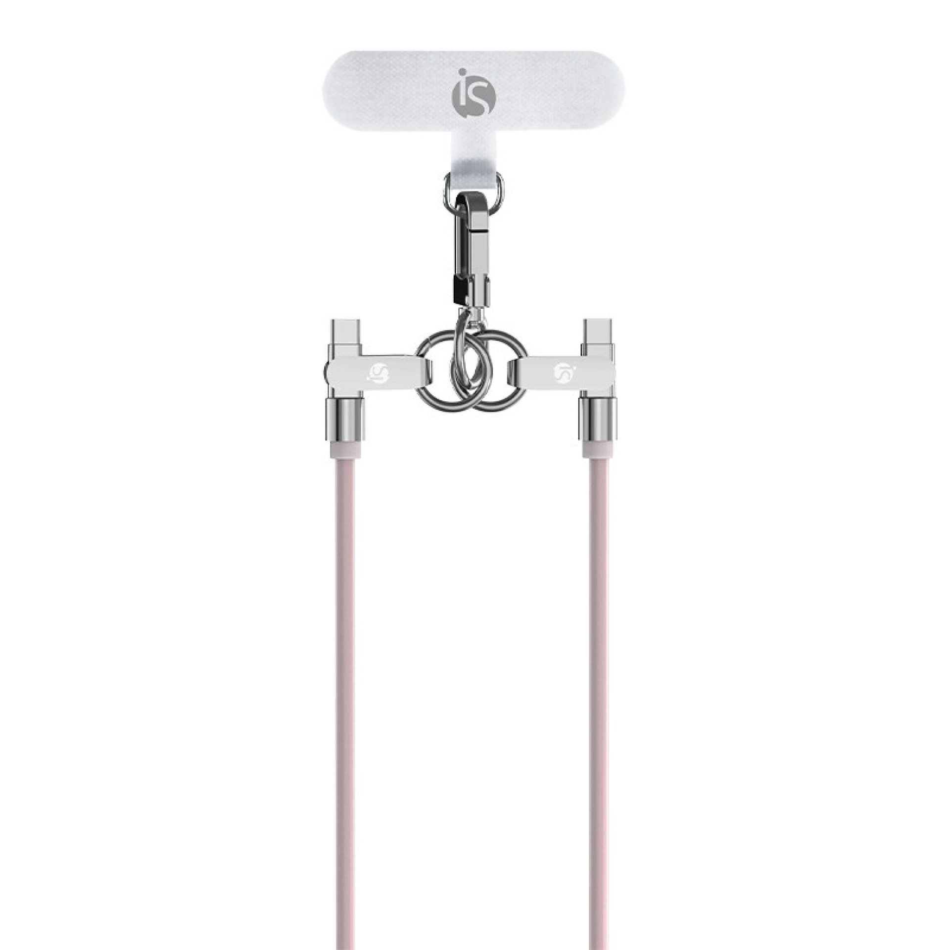 Siliconen lanyard met USB-C-oplaadfunctie