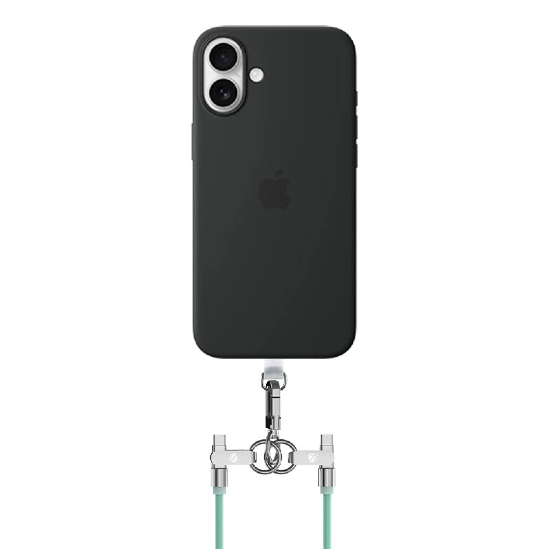 Siliconen lanyard met USB-C-oplaadfunctie