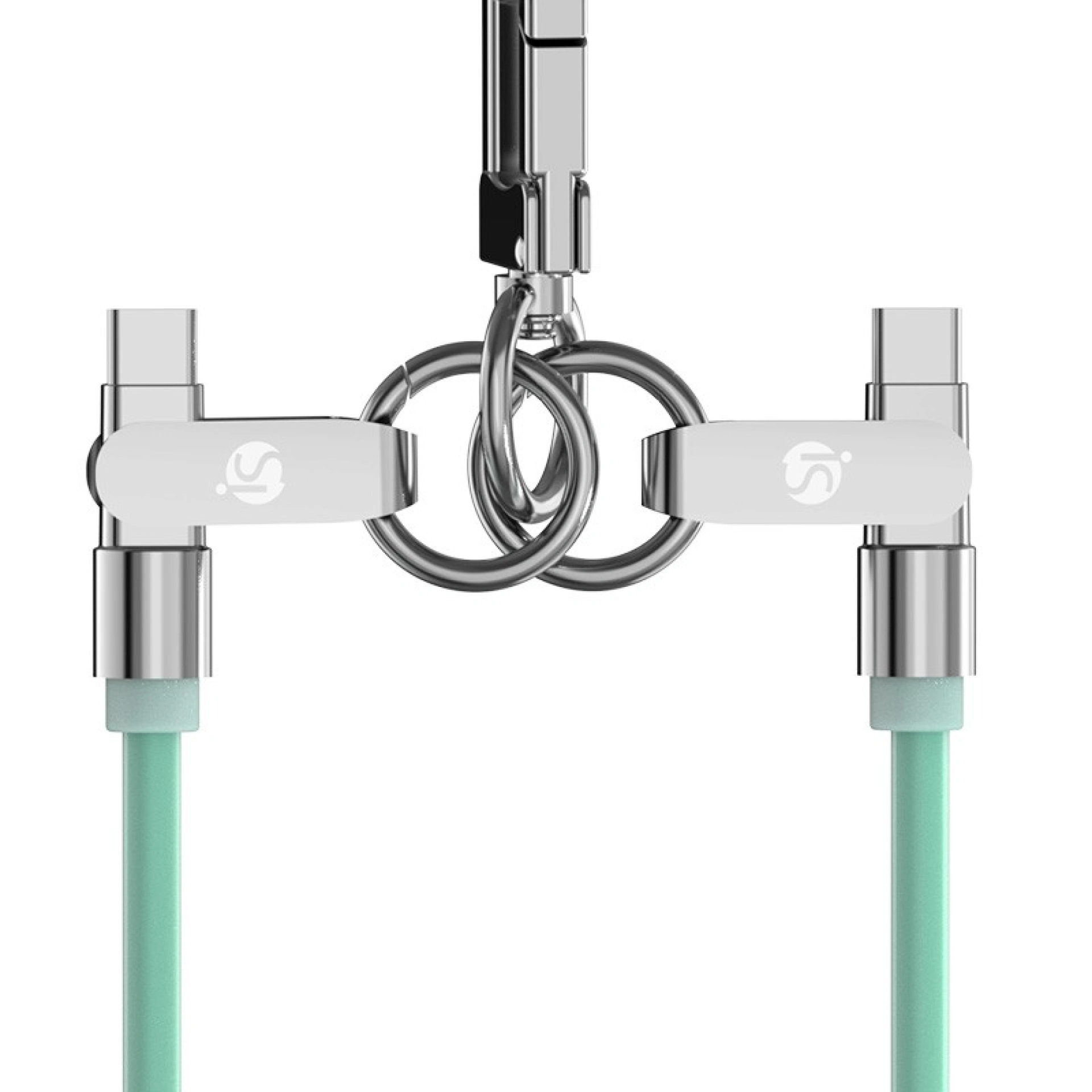 Siliconen lanyard met USB-C-oplaadfunctie