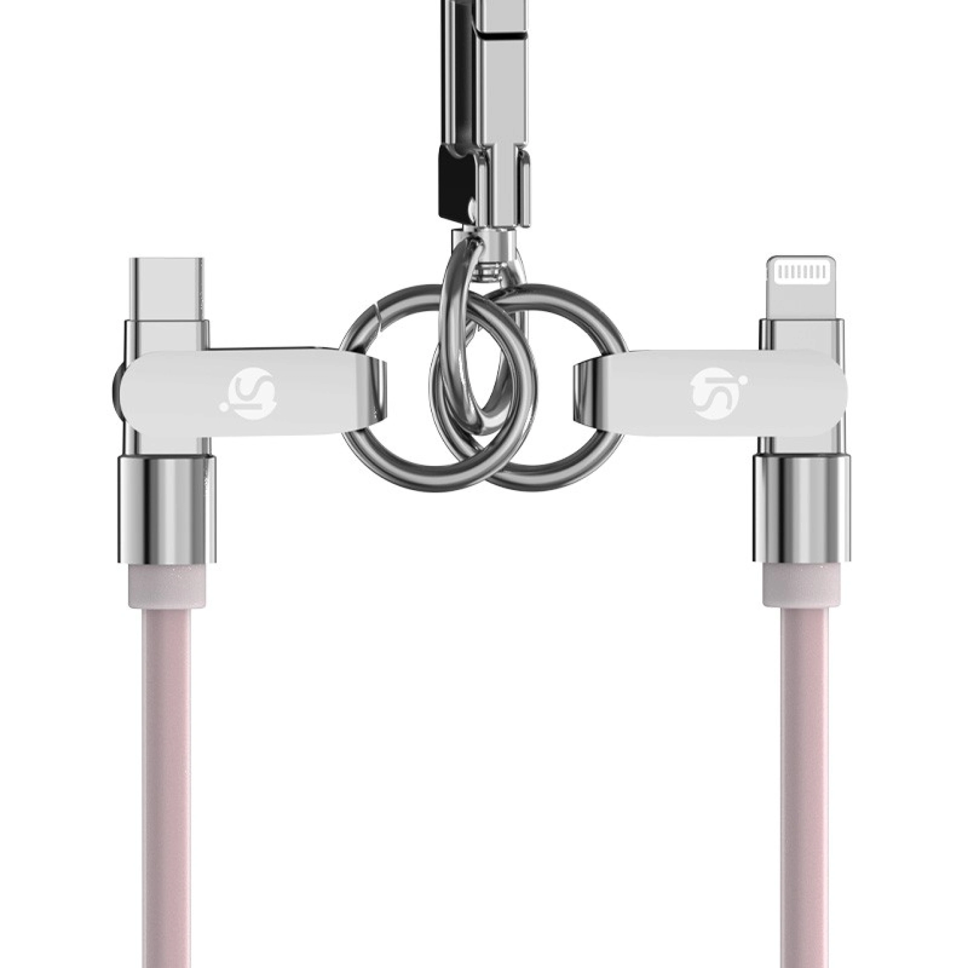 Siliconen lanyard met USB-C-oplaadfunctie