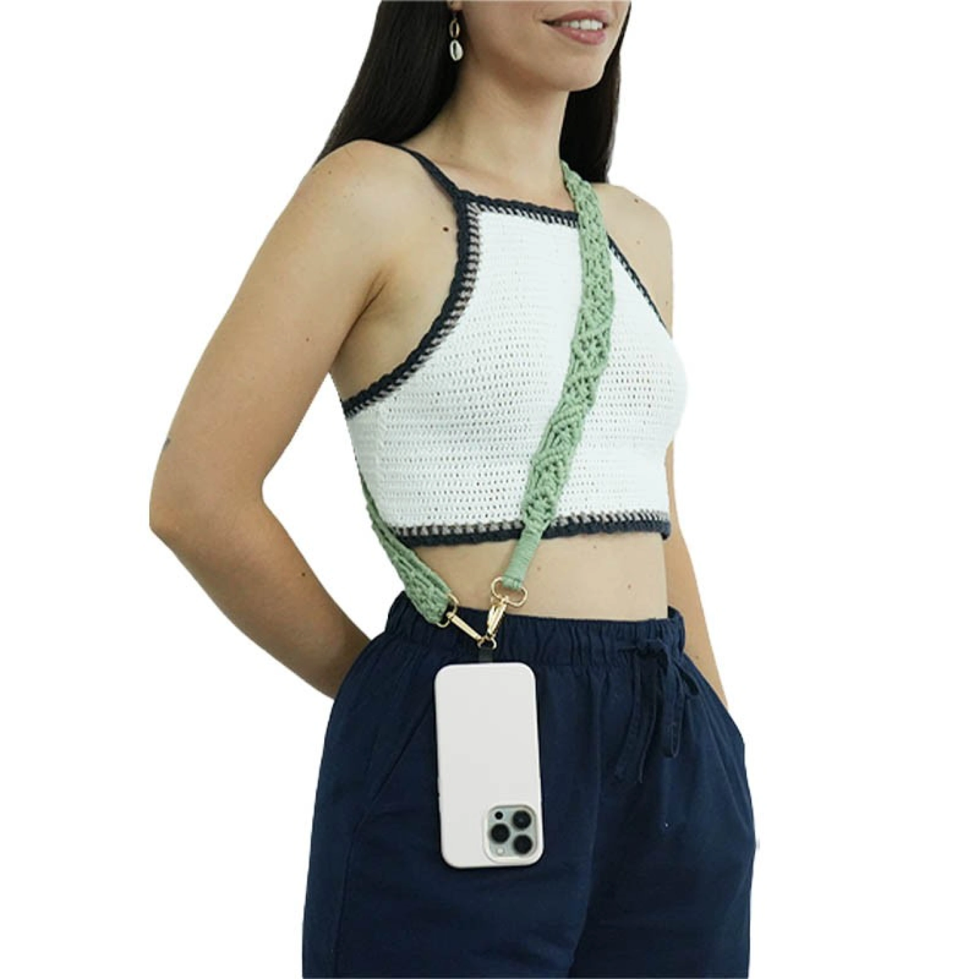 Lanière Téléphone Macramé