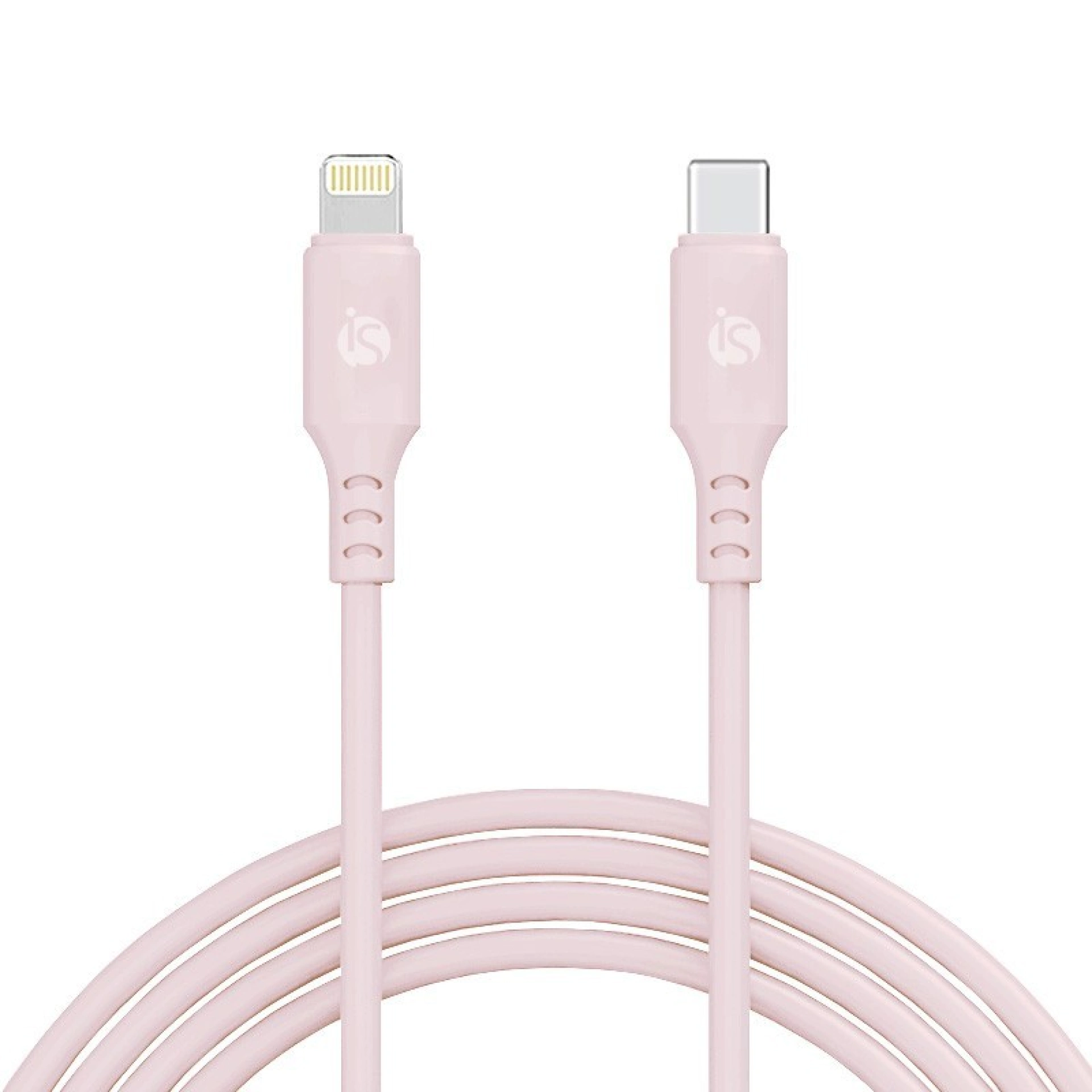 Siliconen USB-C - Lightning Kabel 1 m Zand