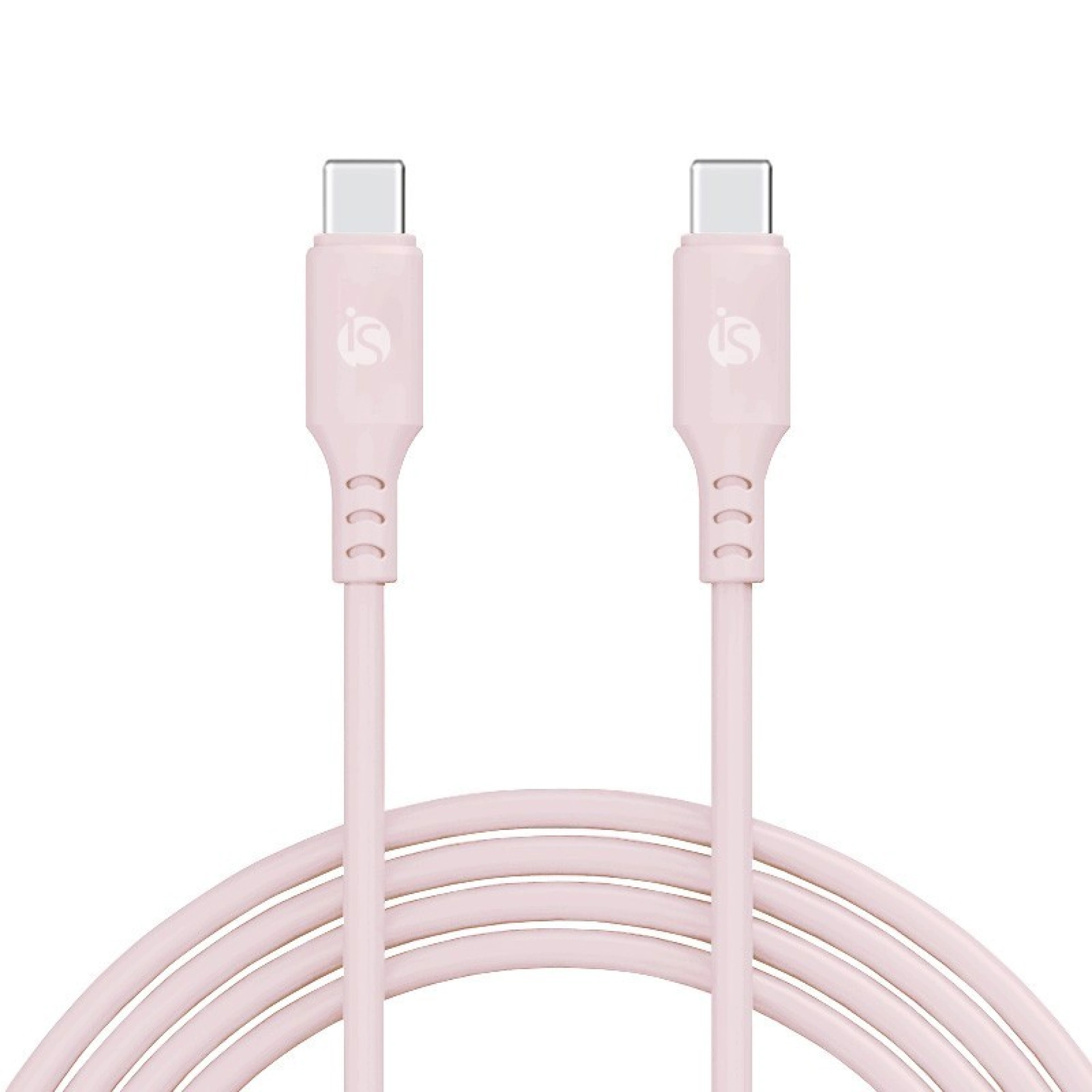 Siliconen USB-C naar USB-C Kabel 1 m Zand