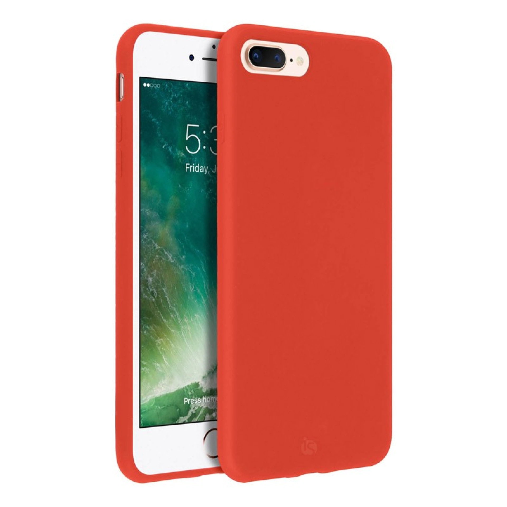 Liquid siliconen laag Magsafe iPhone 8 Plus Rood