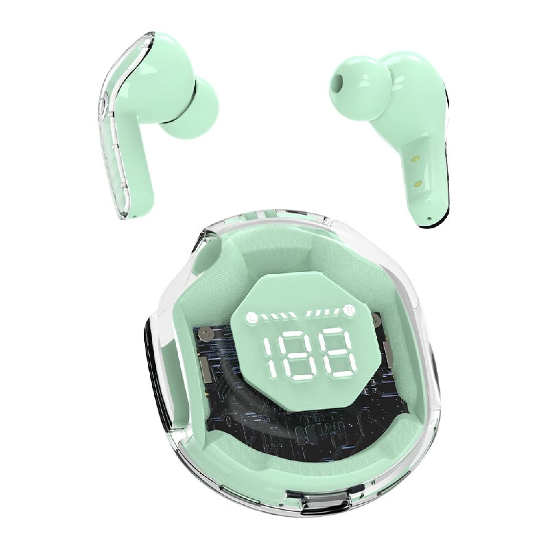 Neon Bluetooth Oordopjes Pistachio