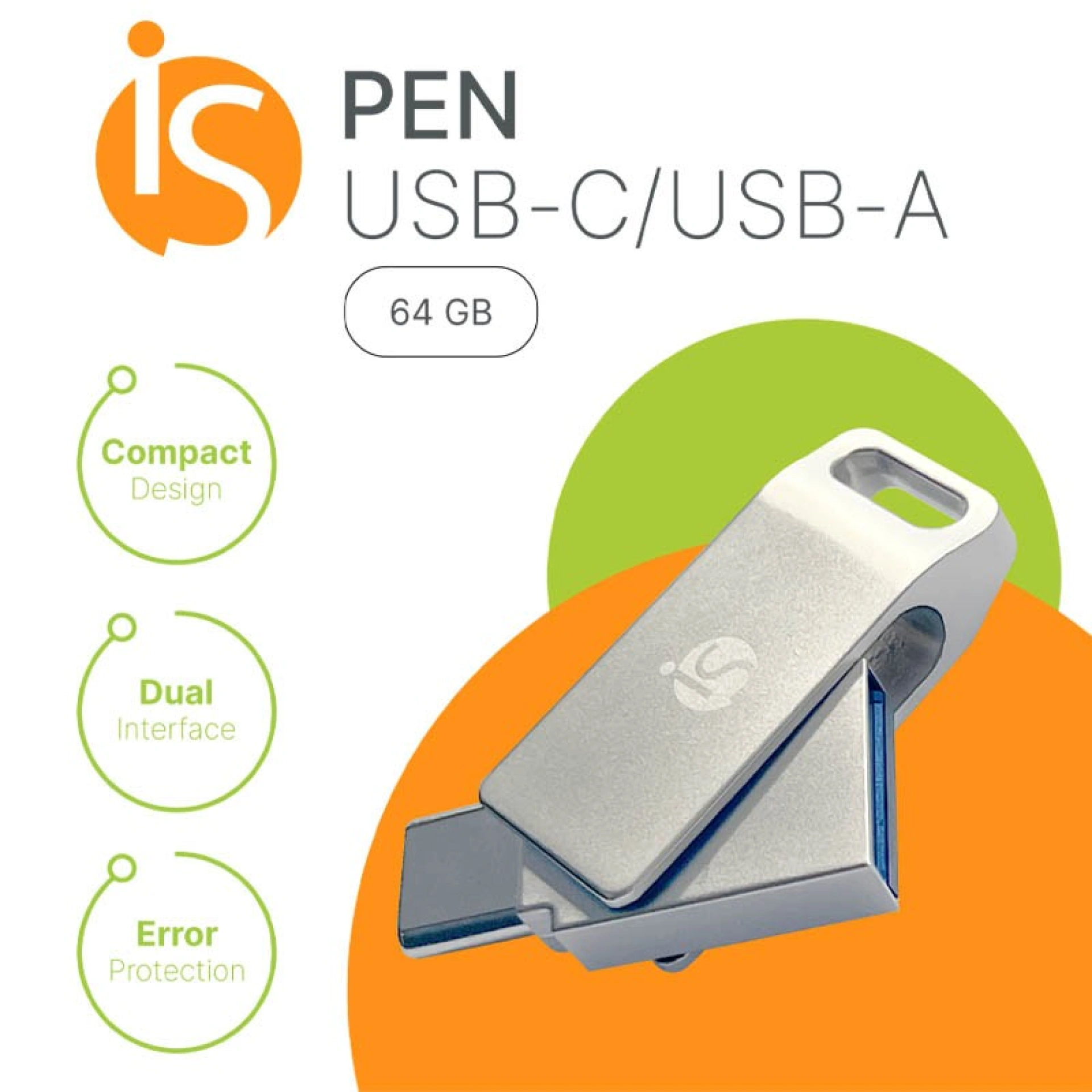 3-in-1 USB flash drive