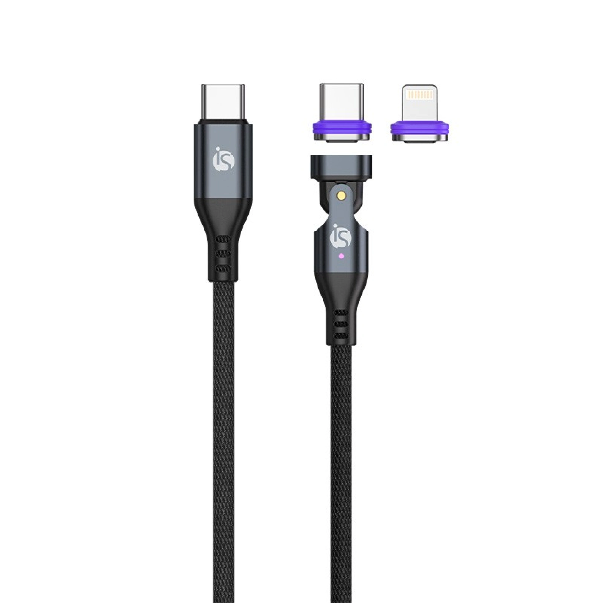 Câble USB-C / USB-C Lightning avec embouts amovibles