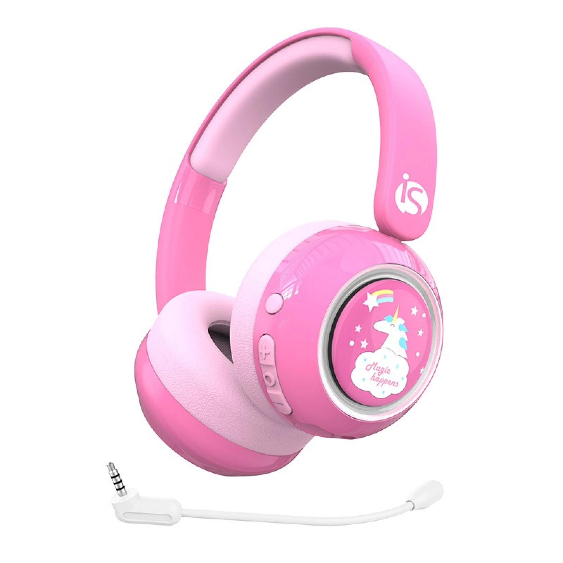 Draadloze hoofdtelefoon voor kinderen Roze
