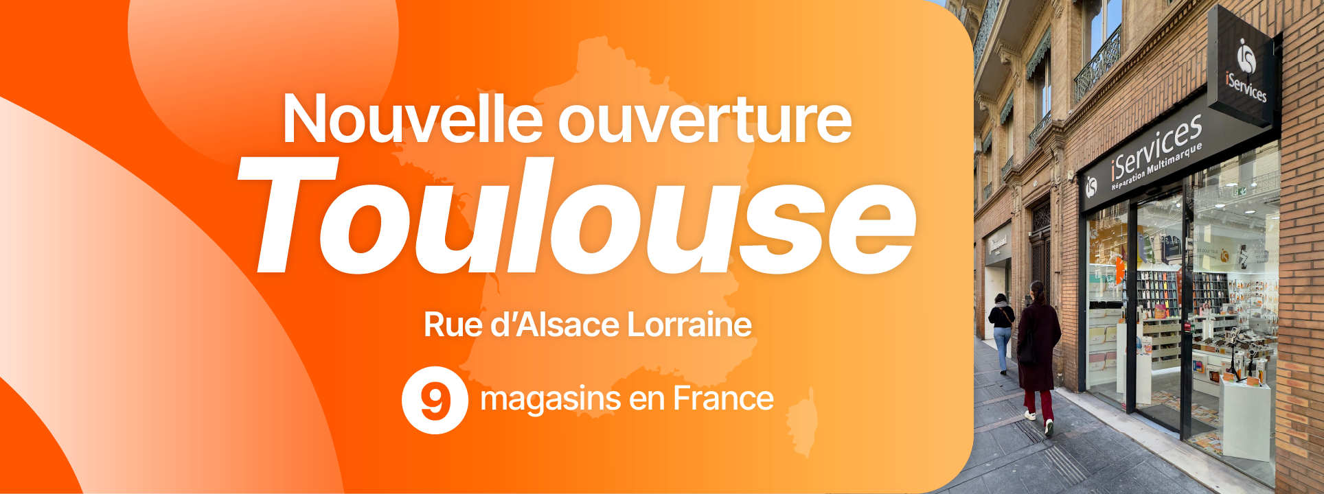 De 9e iServices-winkel in Frankrijk bevindt zich in Toulouse