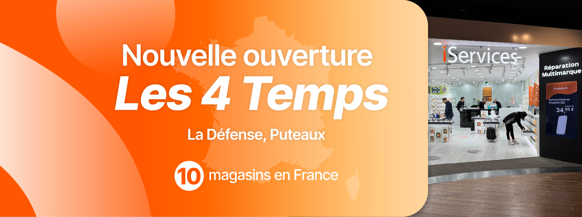 4 Temps is de 10e iServices-winkel in Frankrijk