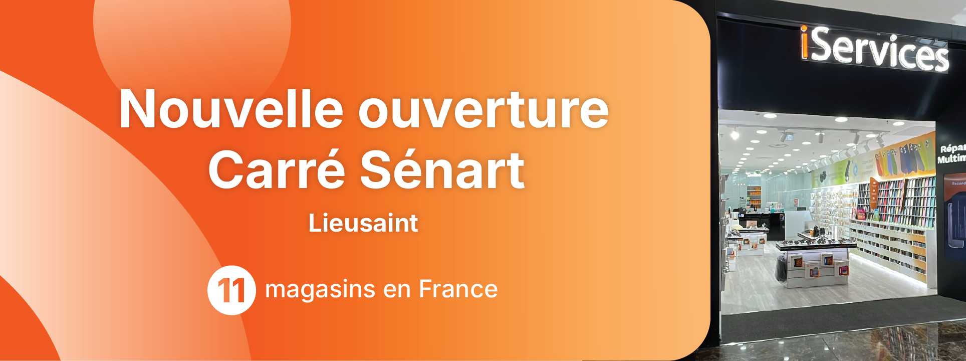 Winkelcentrum Carré Sénart heeft al een iServices-winkel