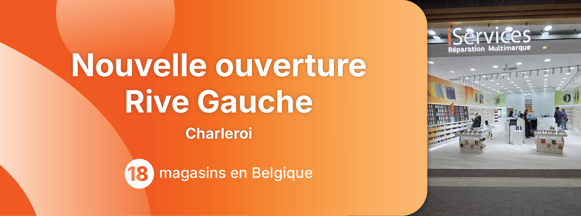 La nouvelle magasin iservices est sur la Rive Gauche