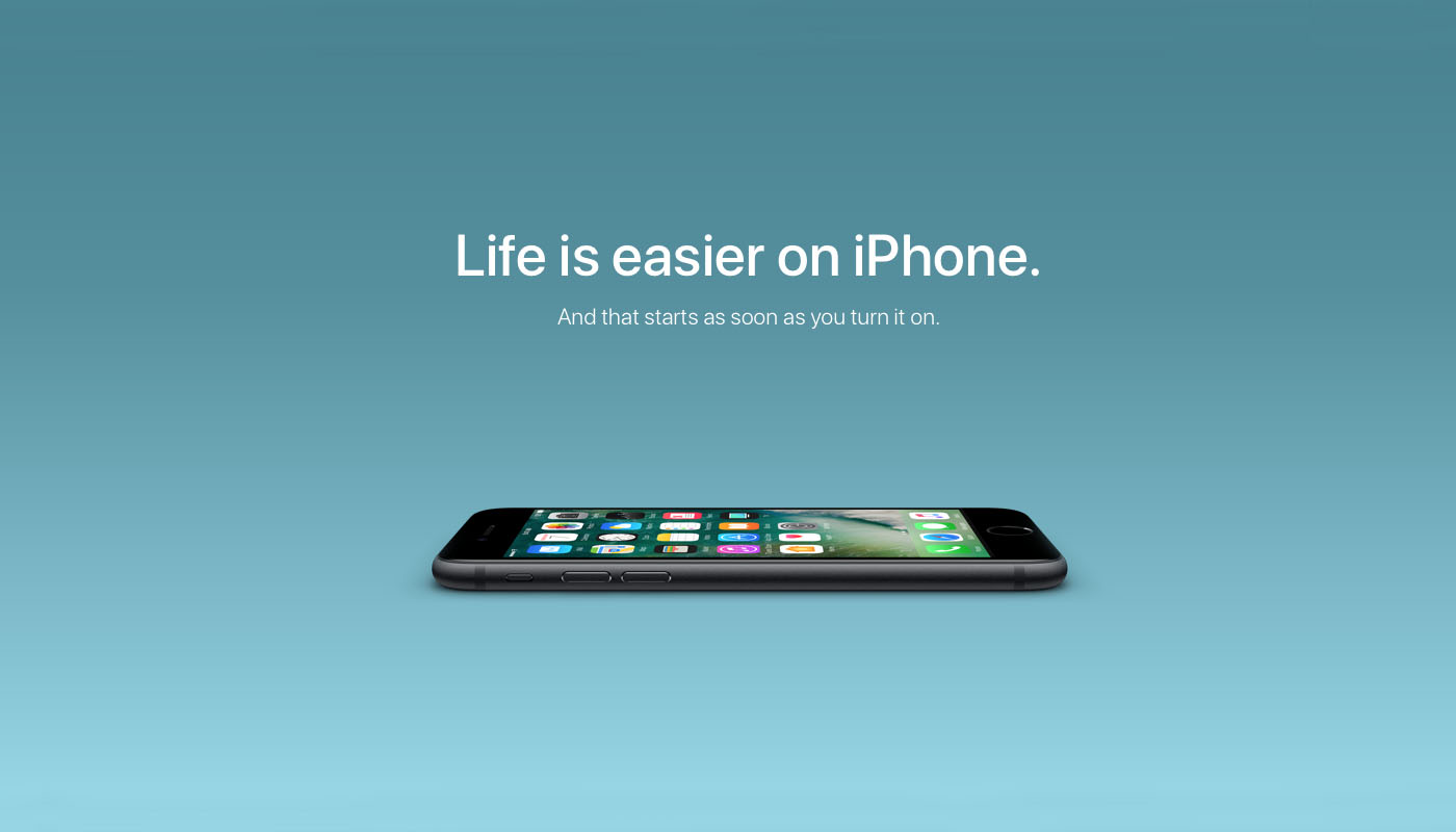 Nova campanha da Apple diz que a vida é mais fácil com um iPhone.