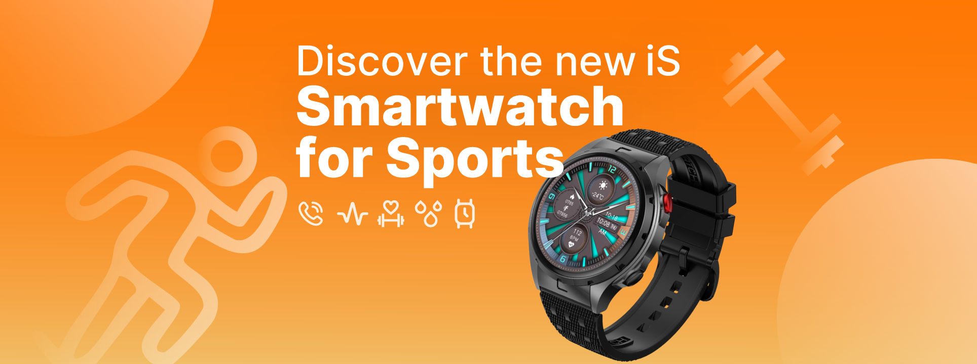 Ontdek de nieuwe iServices Smartwatch voor sport