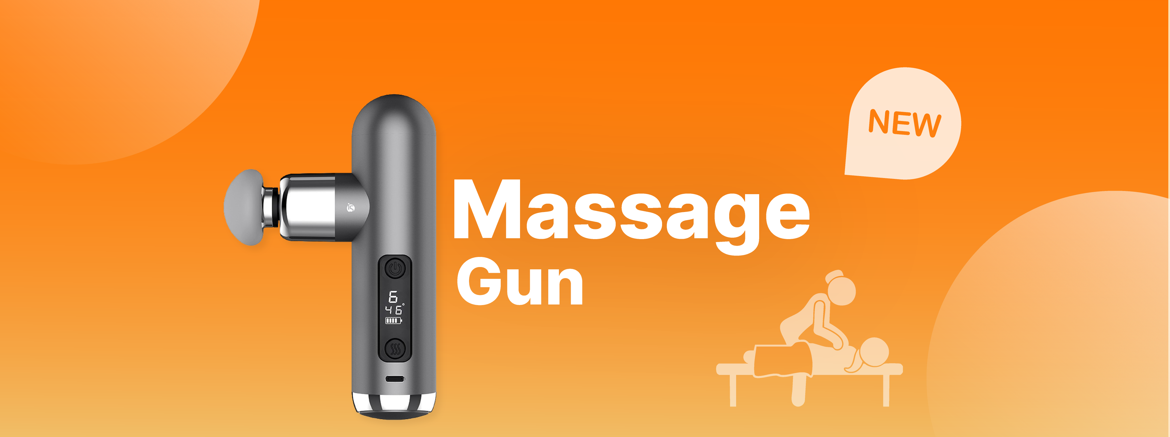 Ontspan met het massagepistool van iServices