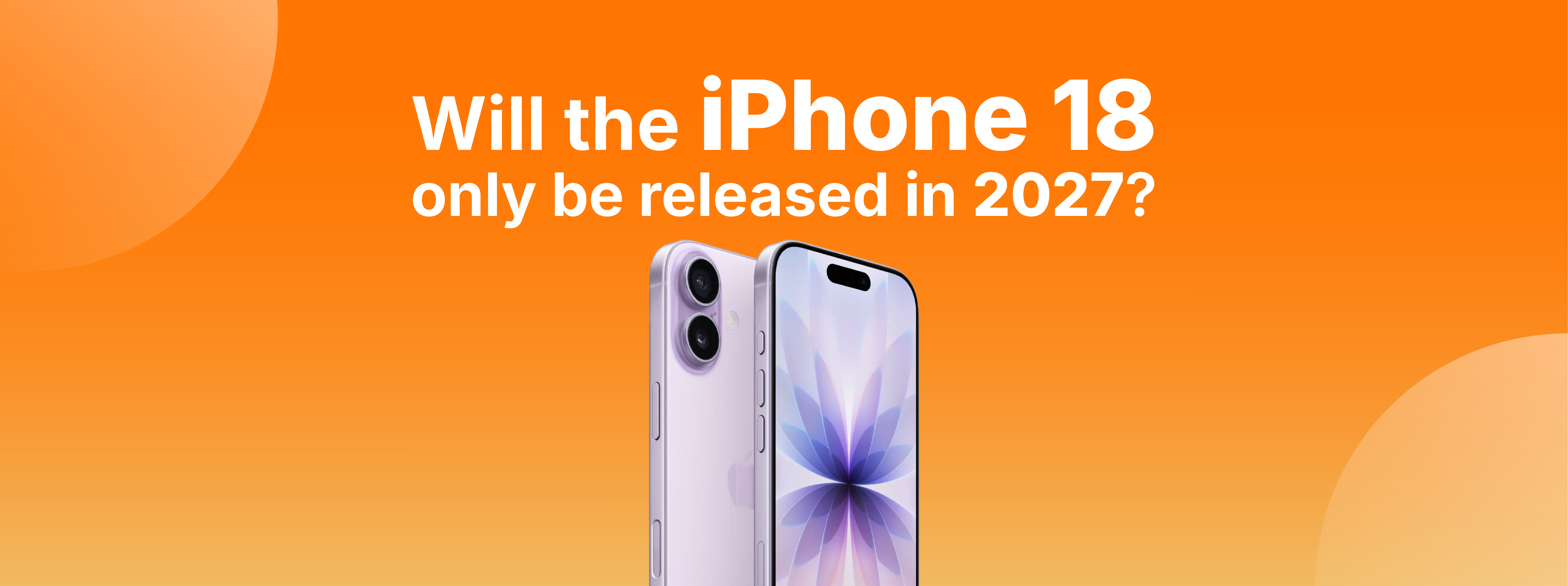 Gerucht Apple: iPhone 18 pas in 2027?