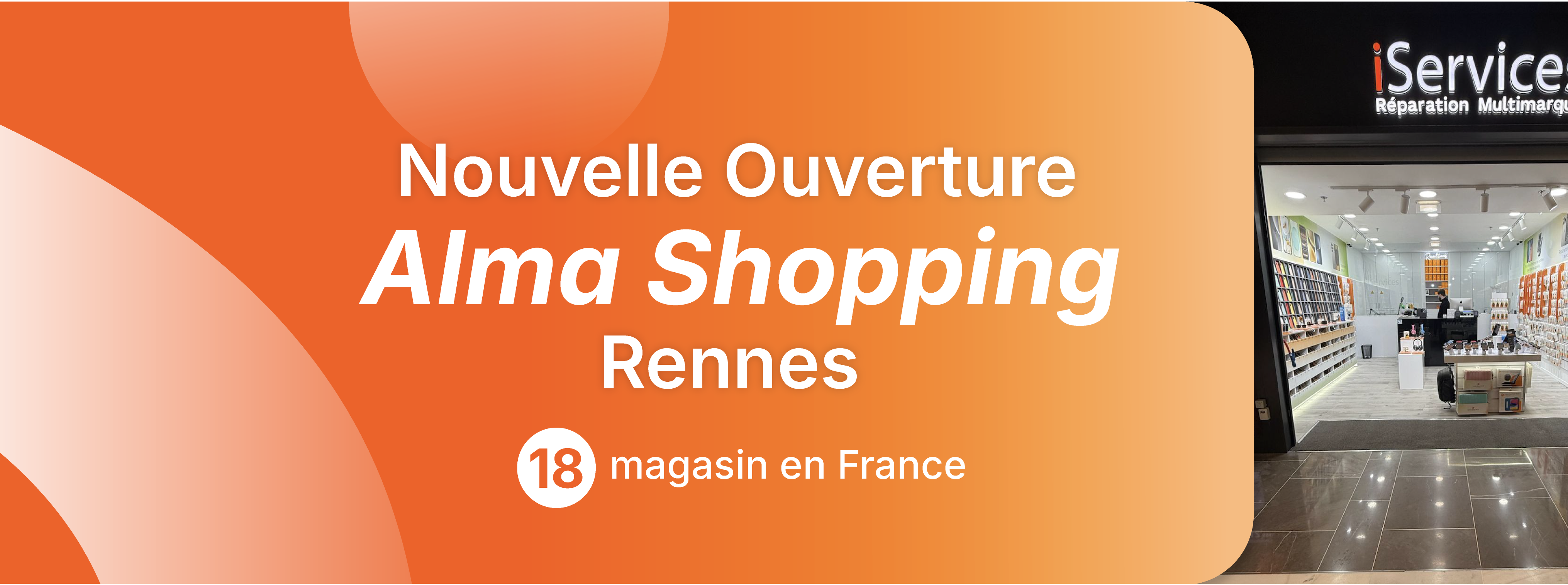 iServices ouvre un magasin au Alma Shopping, à Rennes