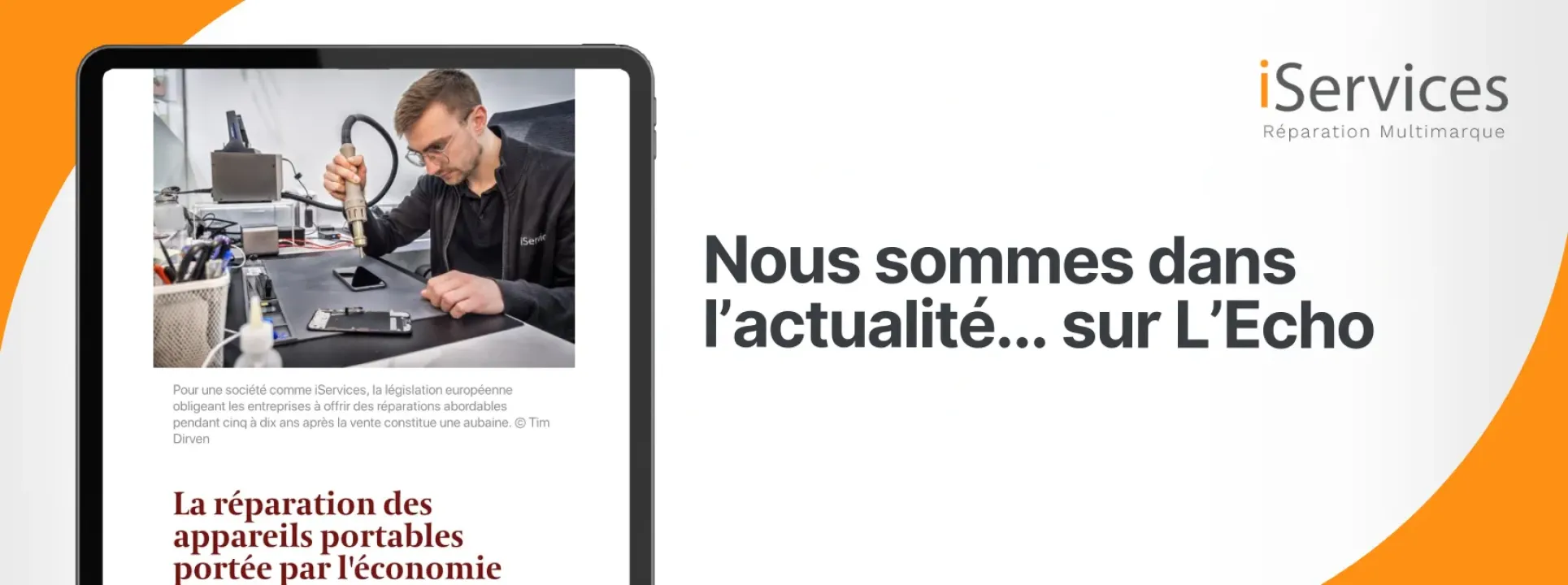 Nous sommes dans l'actualité... sur L’Echo!