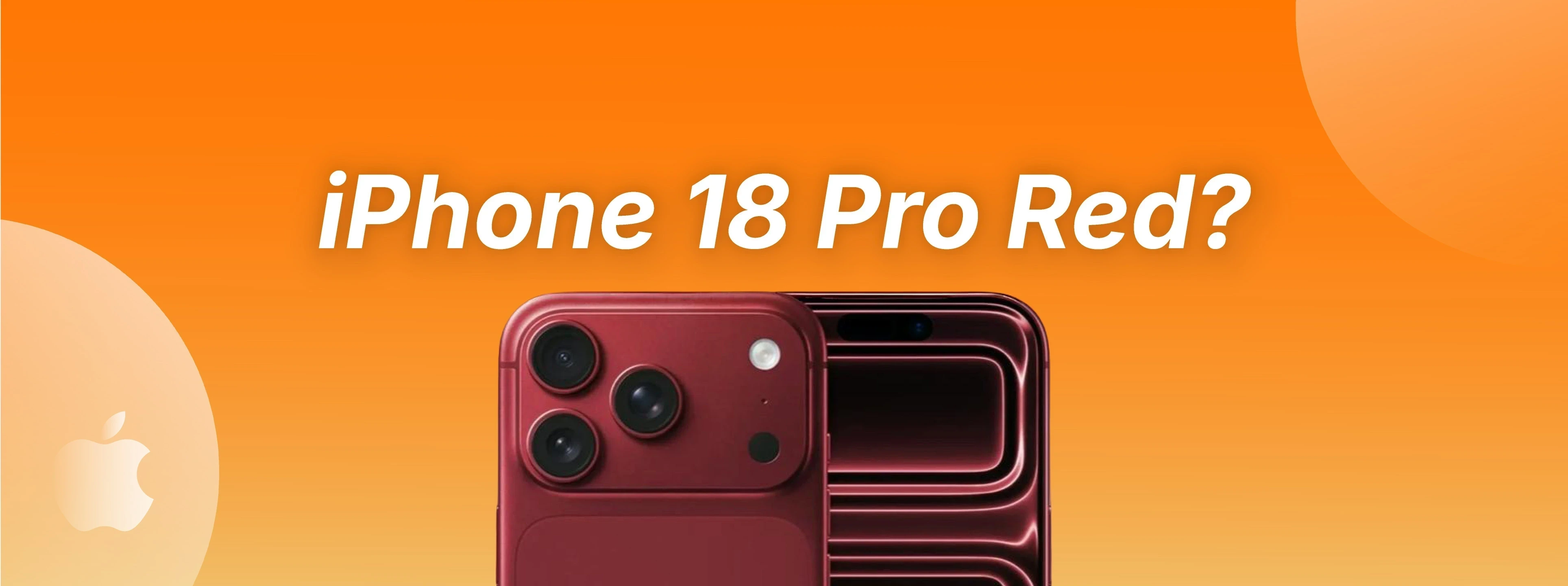 iPhone 18 Pro rouge? Une nouvelle rumeur pourrait tout changer